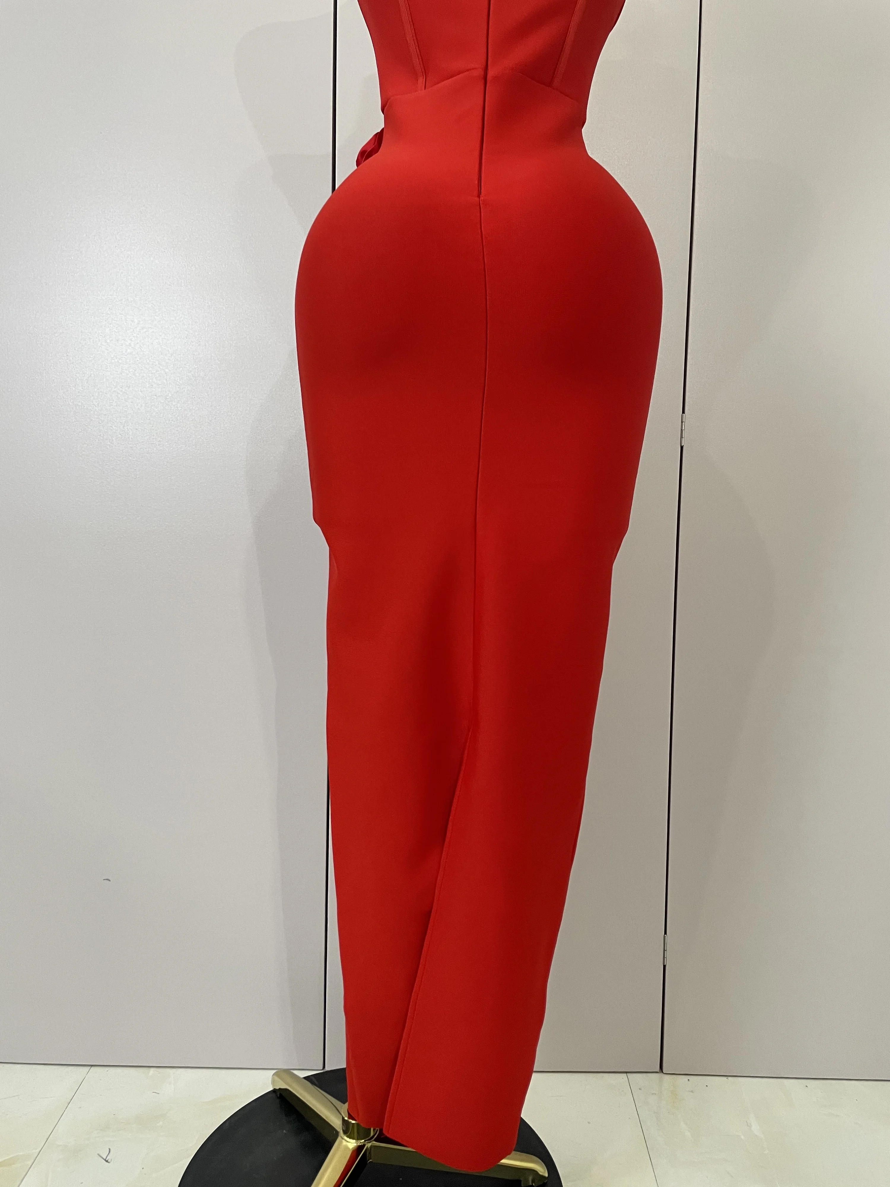 Sexy Fashion White Elegant Strapless Flower Bodycon Long Dress Women Casual Streetwear Club Birthday Party Slim Elegangt Dresses