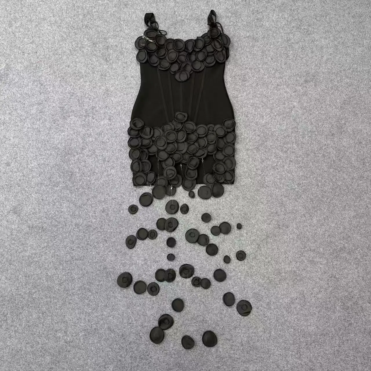 2026 New Bandage Women's Sexy Tube Top Sleeveless Flower Waist Elegant Temperament Bandage Dress