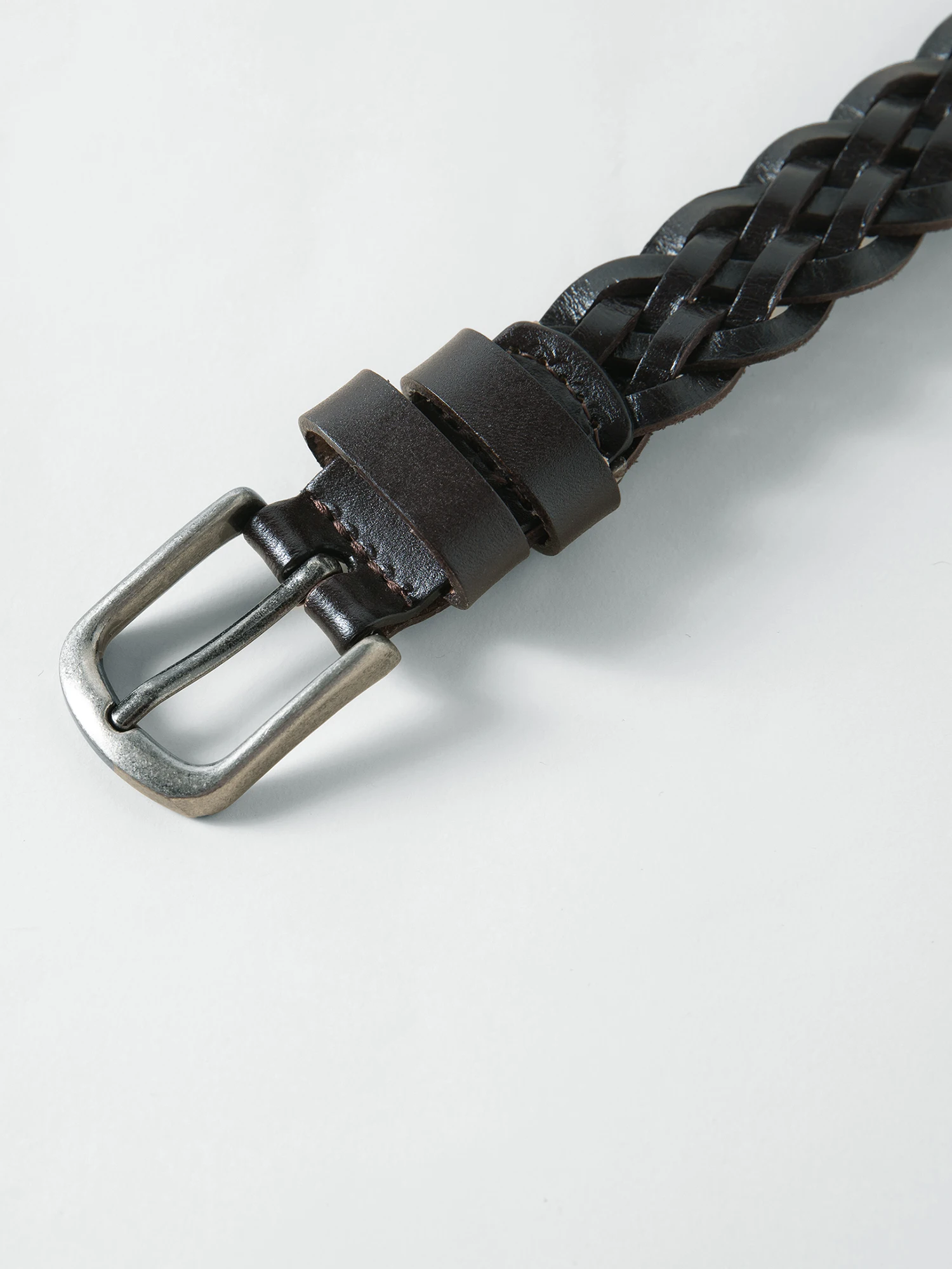 ZIQIAO 2026 Spring Women's Handwoven Cowhide Leather Belt - Braided Design Adjustable Waistband for Casual Daily Wear​