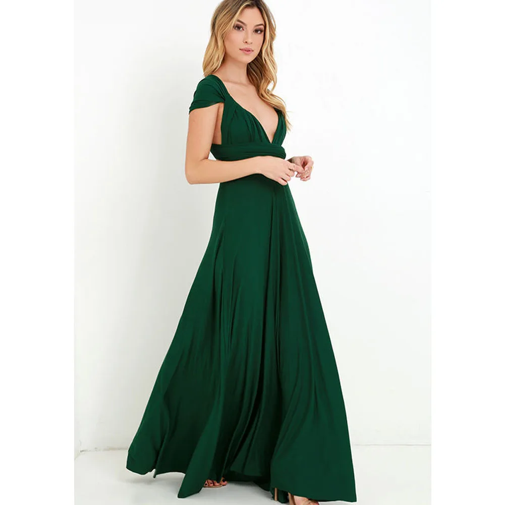 Rust Bridesmaid Dress Infinity Multiway Maxi Bridesmaid Dress Formal Wrap Wedding Evening Dress Wedding Cocktail Floor Length