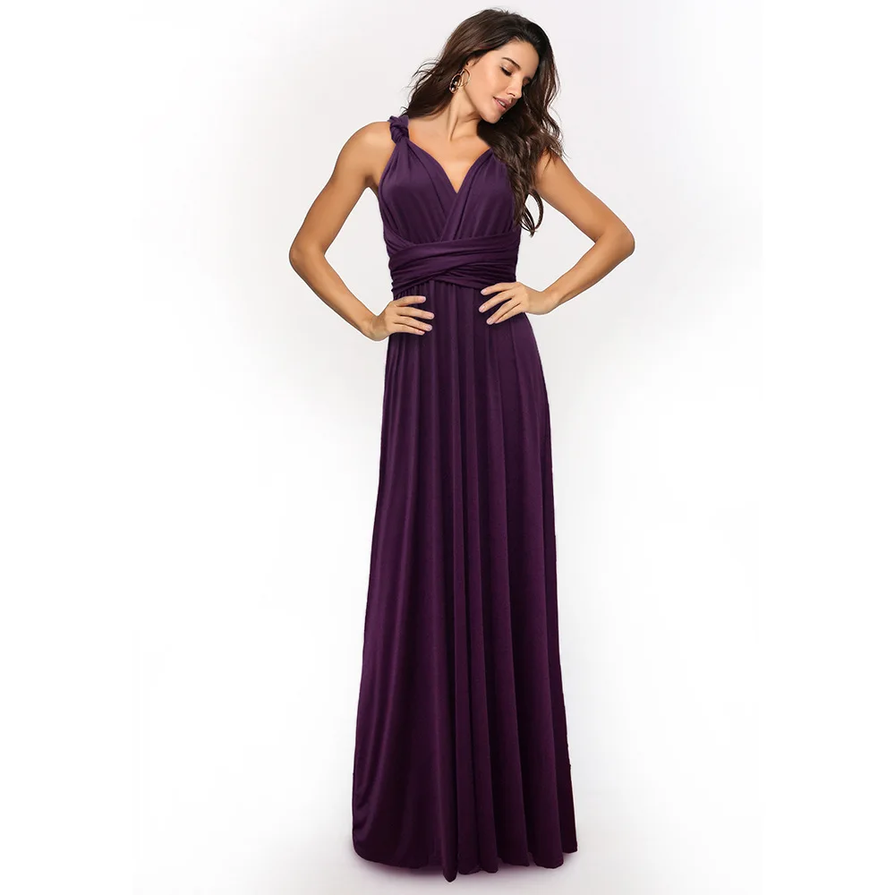 Rust Bridesmaid Dress Infinity Multiway Maxi Bridesmaid Dress Formal Wrap Wedding Evening Dress Wedding Cocktail Floor Length