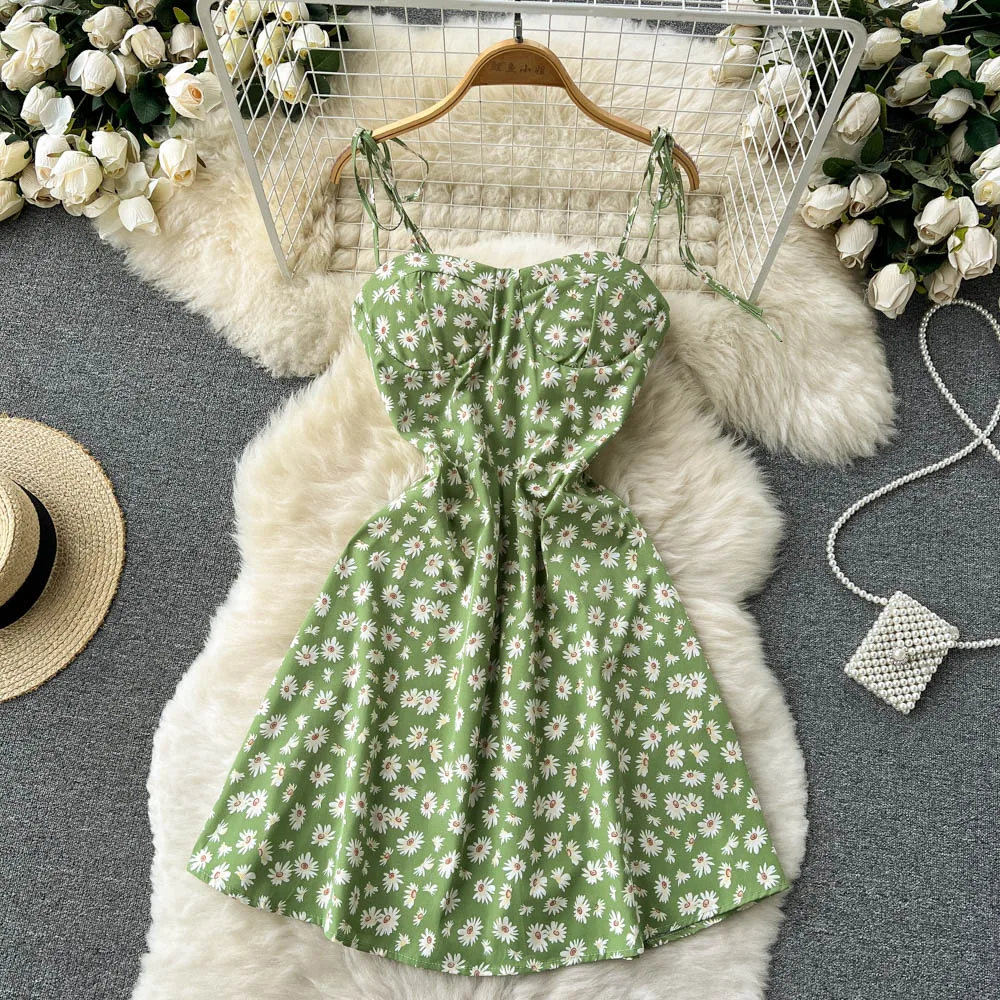 SINGREINY Floral Print Two Piece Dress Women Summer 2022 Slim Vacation Fashion Elegant Ladies A Line Beach Midi Dresses