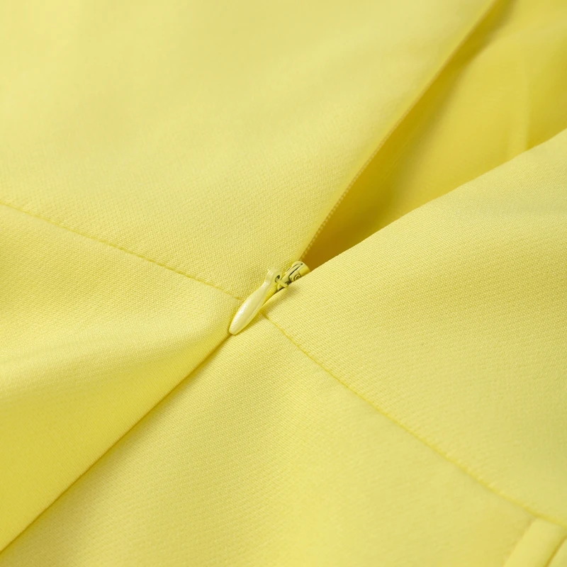 Fashion Yellow Skirts Sets Women's Slim Sleeveless Backless Strapless Tops High Waist Pleated Skirt 2026 Summer Lady Holiday Rob