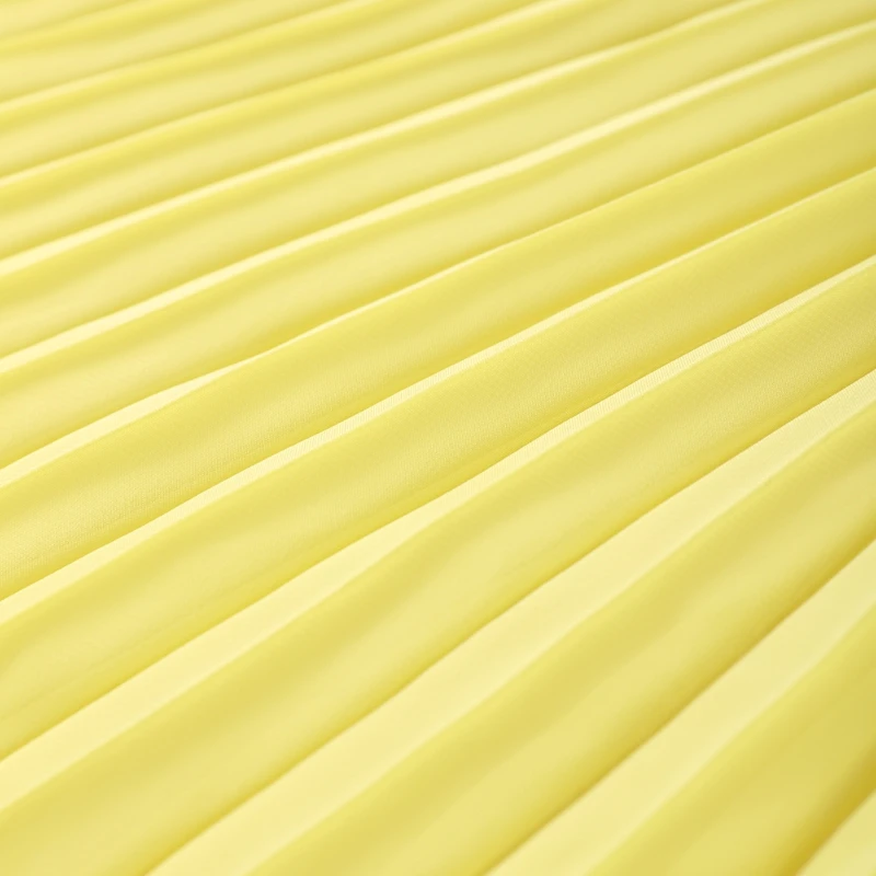 Fashion Yellow Skirts Sets Women's Slim Sleeveless Backless Strapless Tops High Waist Pleated Skirt 2026 Summer Lady Holiday Rob