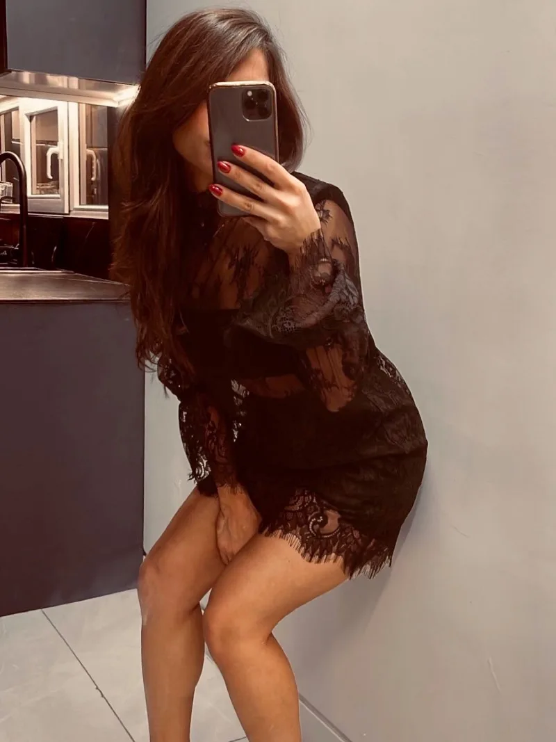 Trendix Sheer Lace Dress For Women's Club Sexy See Through Long Sleeve Mini Dresses Party Elegant Beach Sexy Cover Up Dress 2026