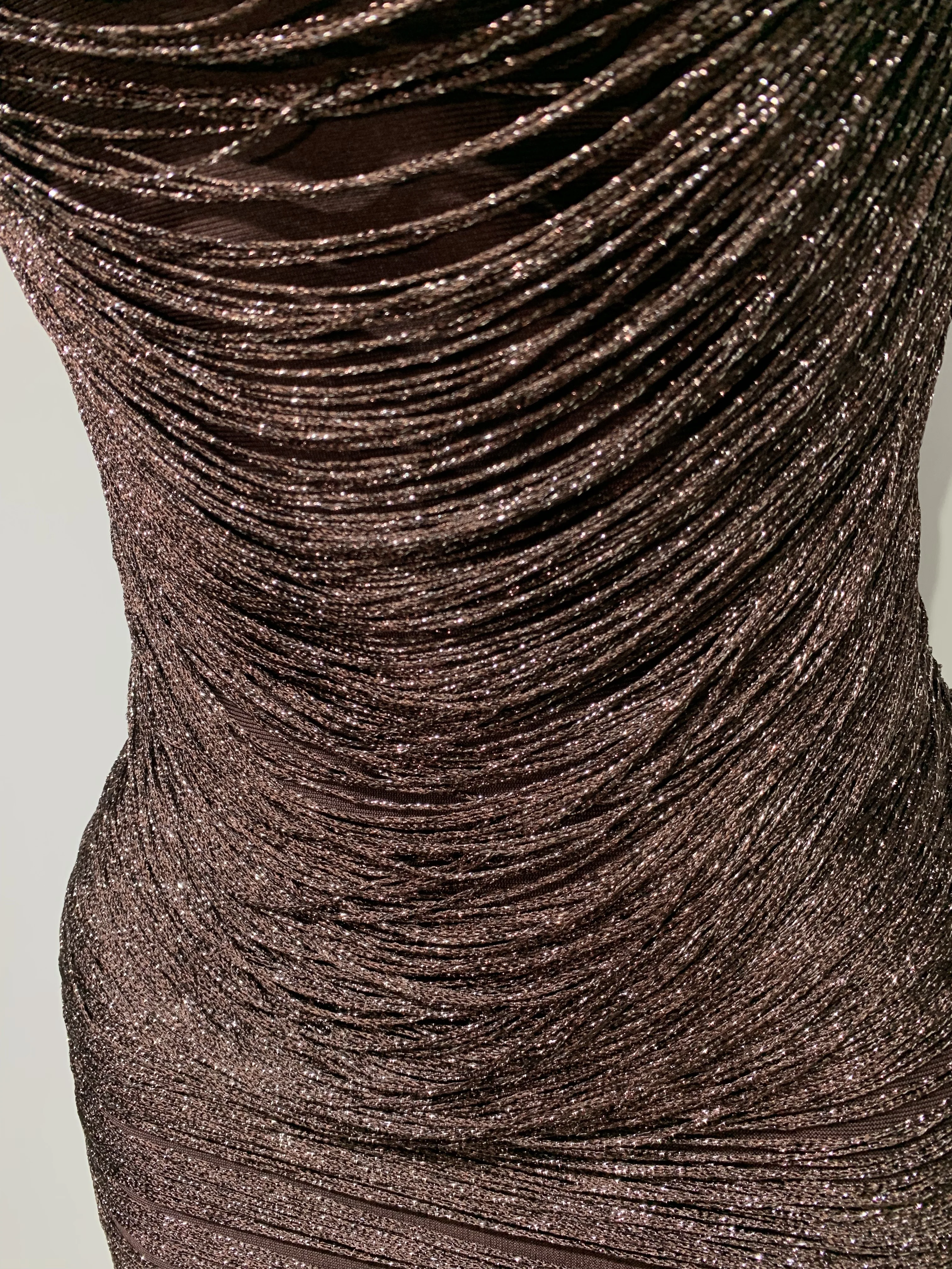 Women Sexy O Neck Sleeveless Gradient Tassel Mini Bodycon Bandage Dress Celebrity Elegant Evening Club Party Cocktail Dress
