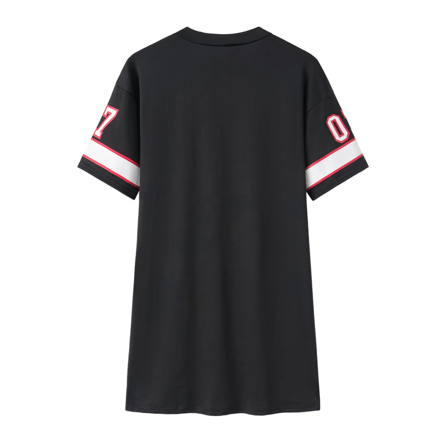2026 New Fashion V-Neck Queen Letters Print Dress Short Sleeve Basketball Sporty Style Sexy Loose Female Clothing Streetwear