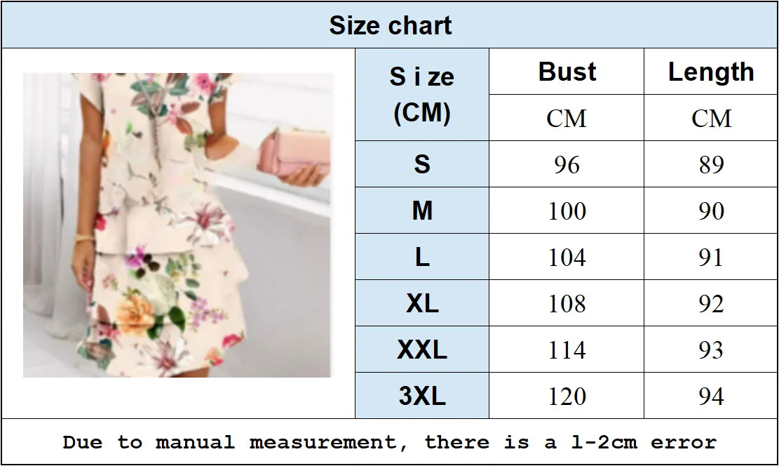 Women Loose Holiday Ruffles Befree Short Sleeve Midi Dress Large Big Summer Midi Floral Casual Dresses