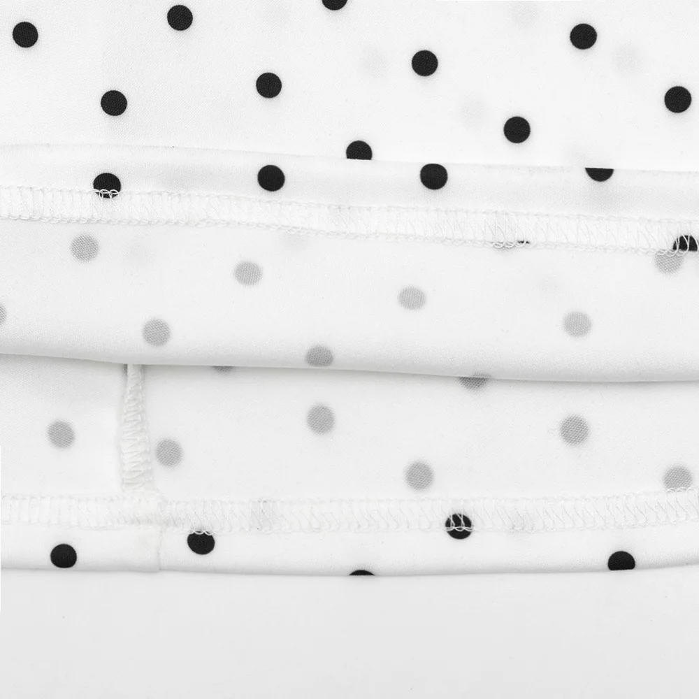 Talenza White Polka Dot Long Dress Summer Sexy High-Waisted Vintage Print Sleeveless Dress Casual Party Vacation New Women Dress