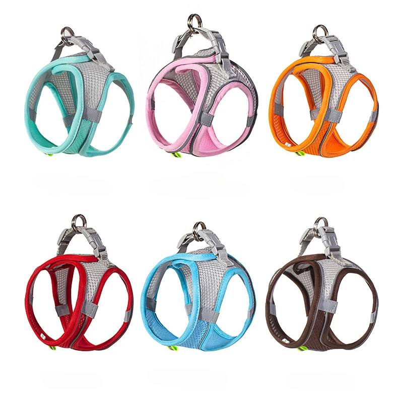 Adjustable Puppy Cat Harness Vest Dog Harness Leash Set for Small Dogs French Bulldog Chihuahua Pug Outdoor Walking Lead Leash