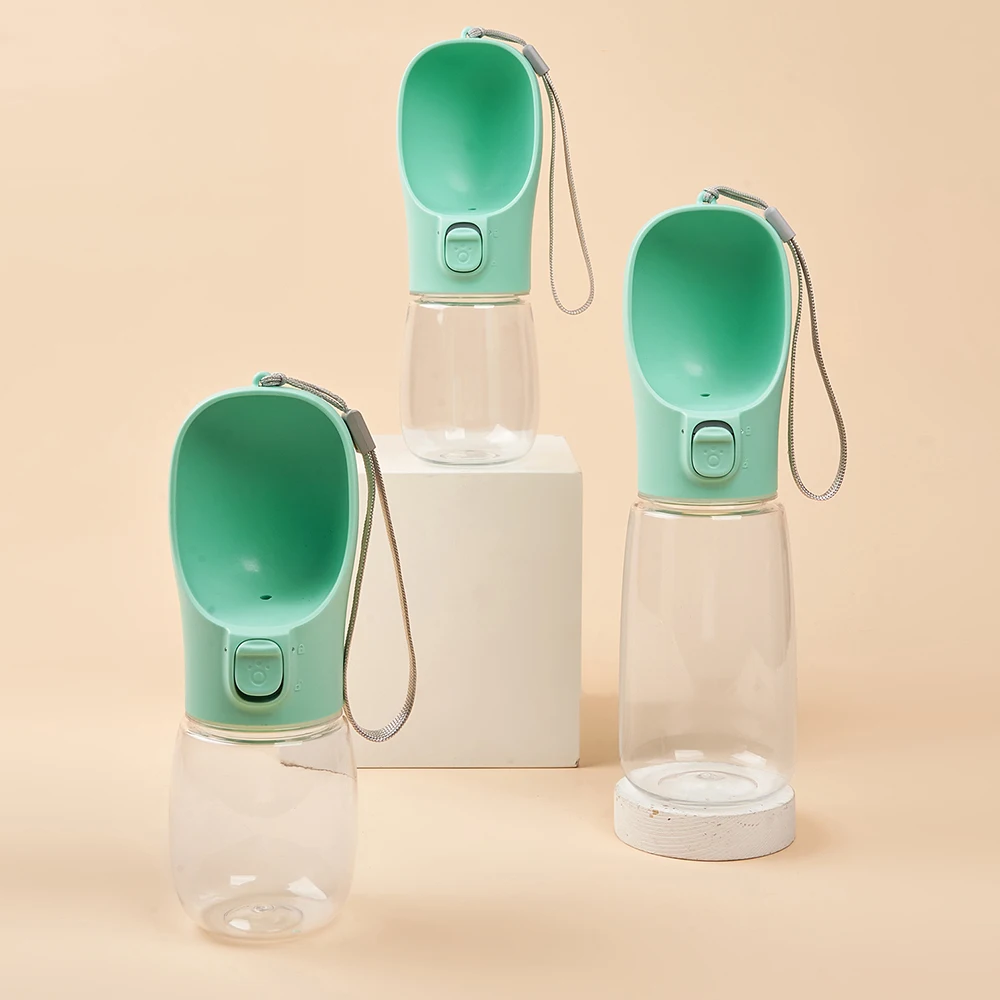 350ml 550ml Portable Water Bottle for Dog Cat Drinking Cup with Lanyard Leakproof Puppy Kitten Water Feeder Outdoor Pet Supplies