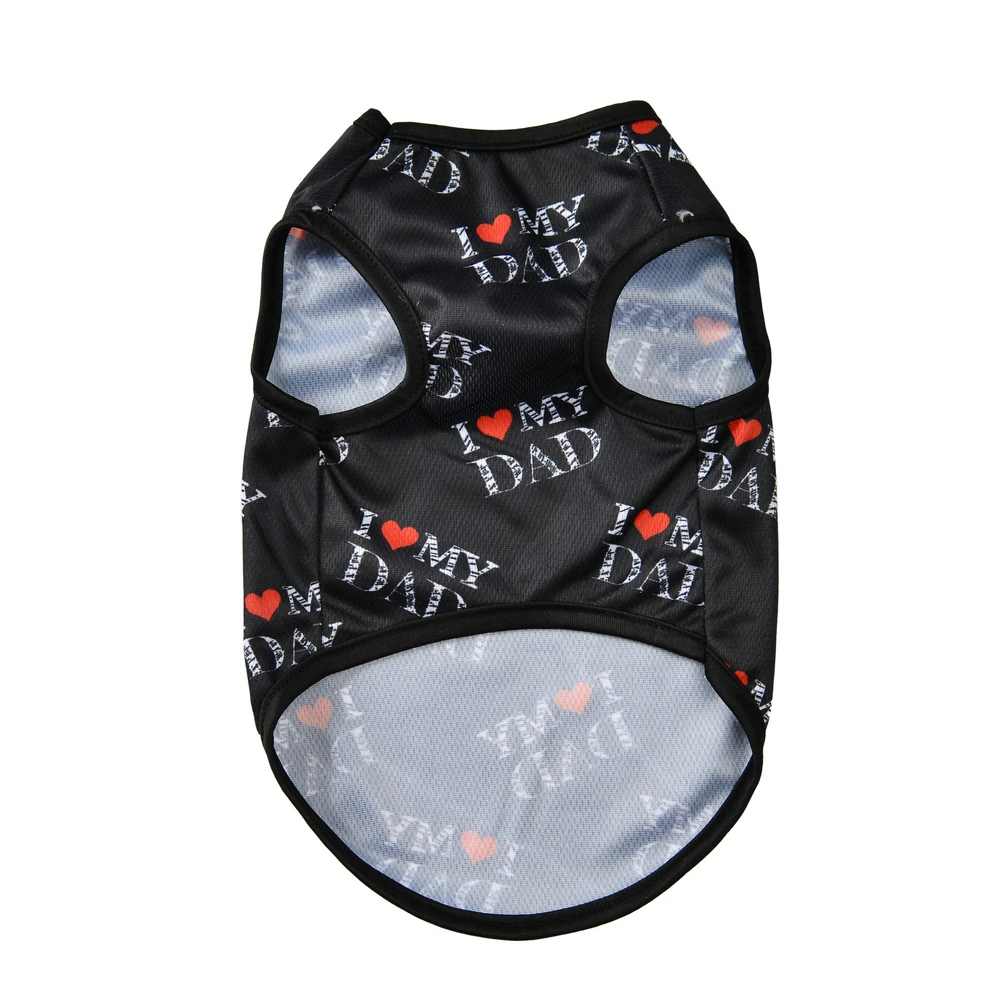 Soft Pet Cat Clothes For Summer Breathable Pets Shirt Vest Lightweight Cute Letter Print Kitty Pullover For Cats Puppy Outfits