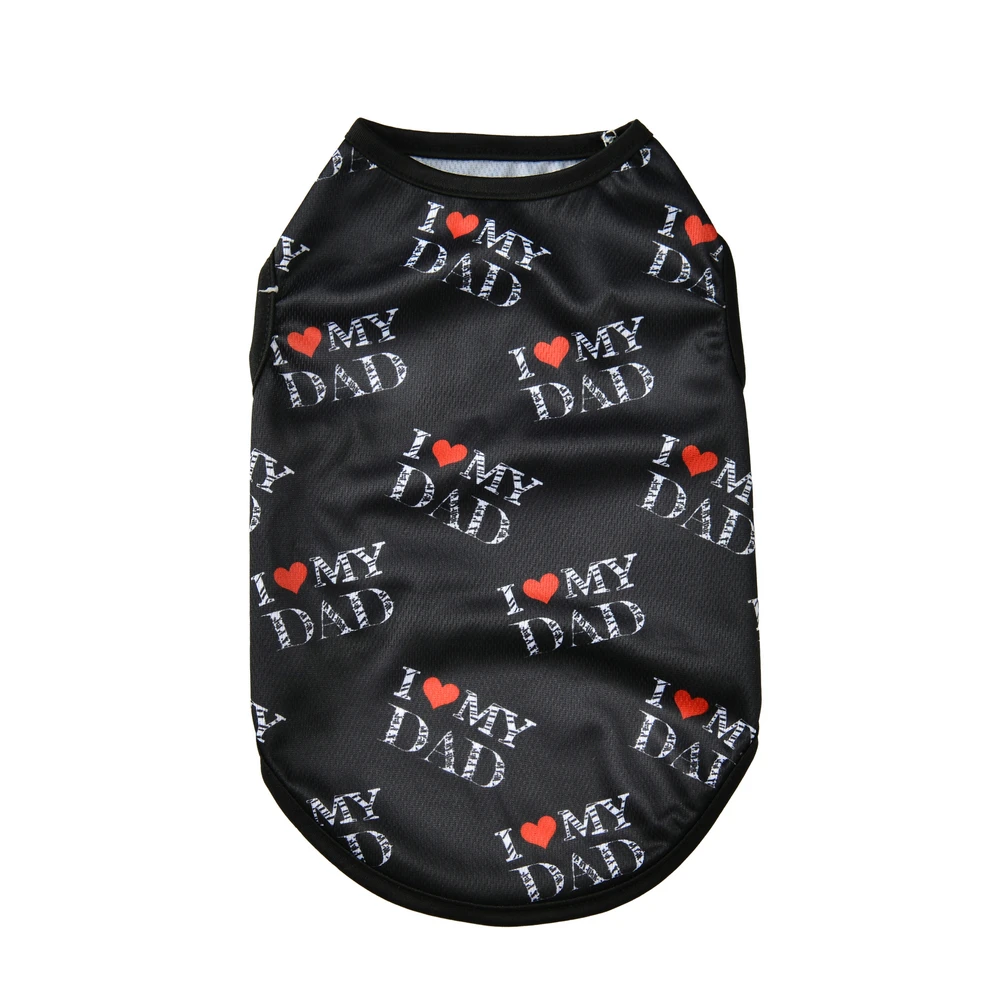 Soft Pet Cat Clothes For Summer Breathable Pets Shirt Vest Lightweight Cute Letter Print Kitty Pullover For Cats Puppy Outfits