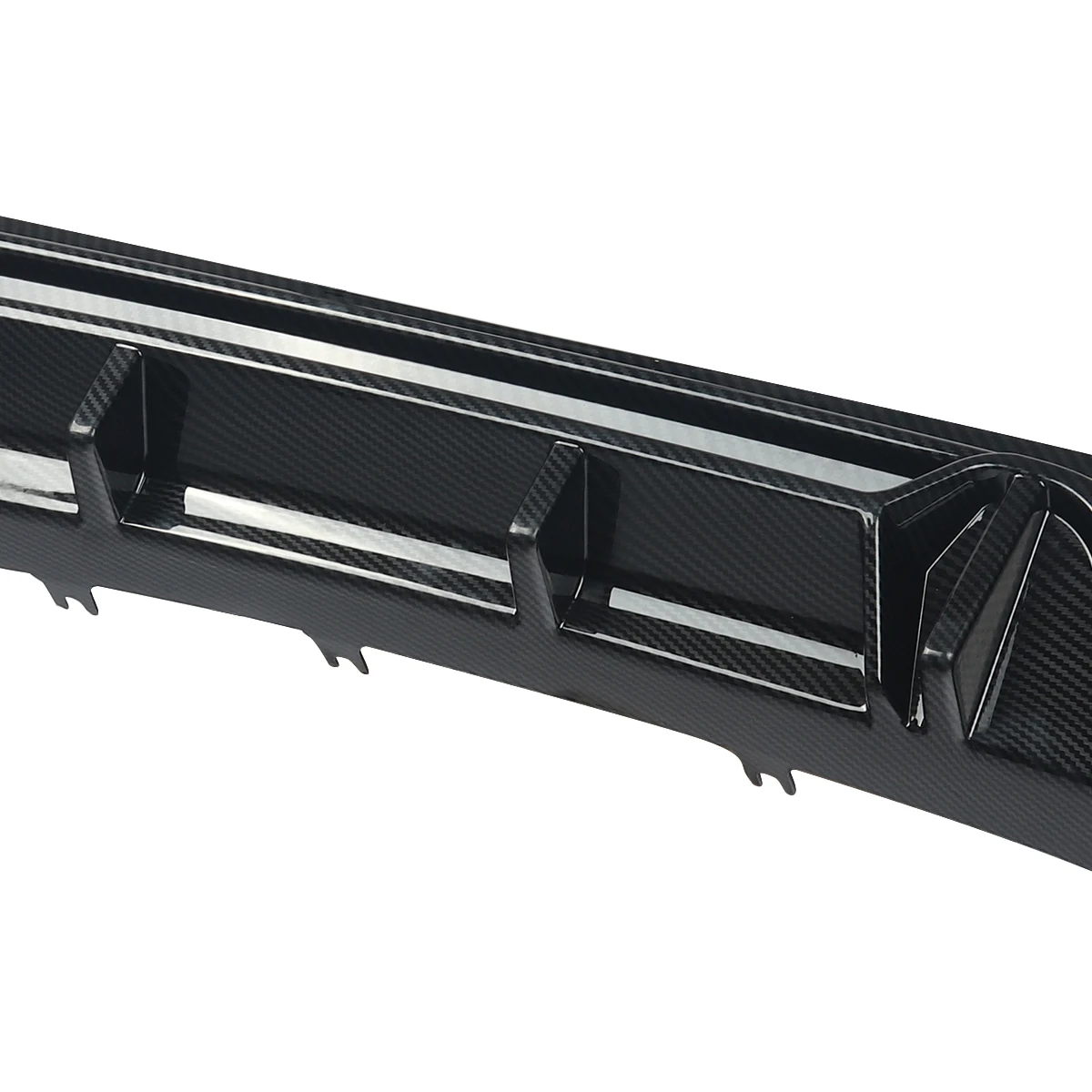 MagicKit For BMW G30 G38 F90 M Sport 2017-2020 M5 Competition Style Rear Diffuser Carbon Look