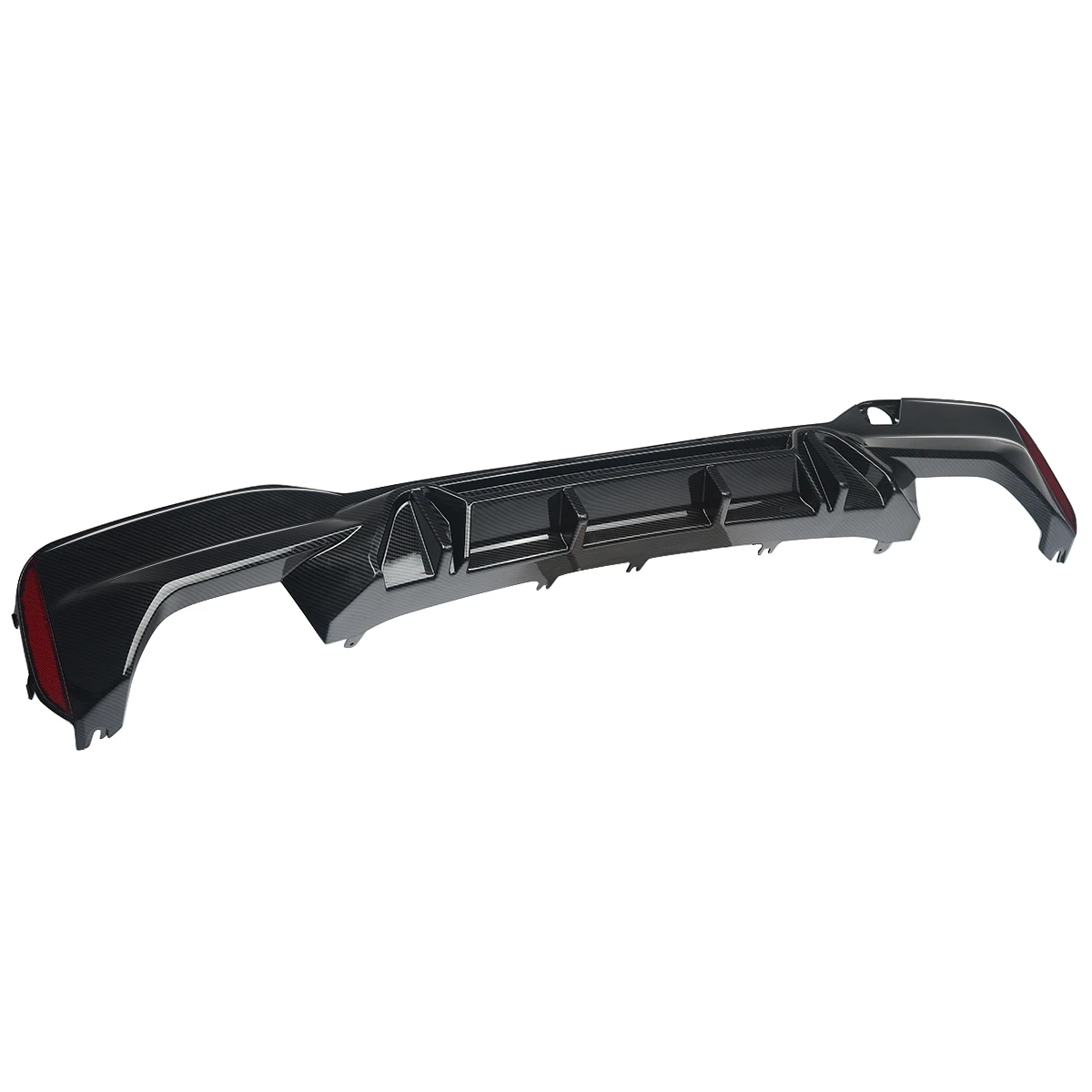 MagicKit For BMW G30 G38 F90 M Sport 2017-2020 M5 Competition Style Rear Diffuser Carbon Look
