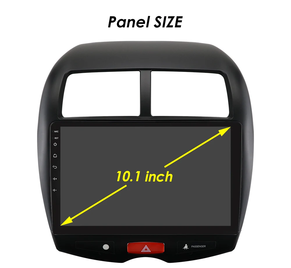Hizpo Car Radio for Mitsubishi ASX 1 2010 - 2018 Multimedia Video Player Navi GPS 2din Android 13 CarPlay Autoradio BT 8GB+128GB