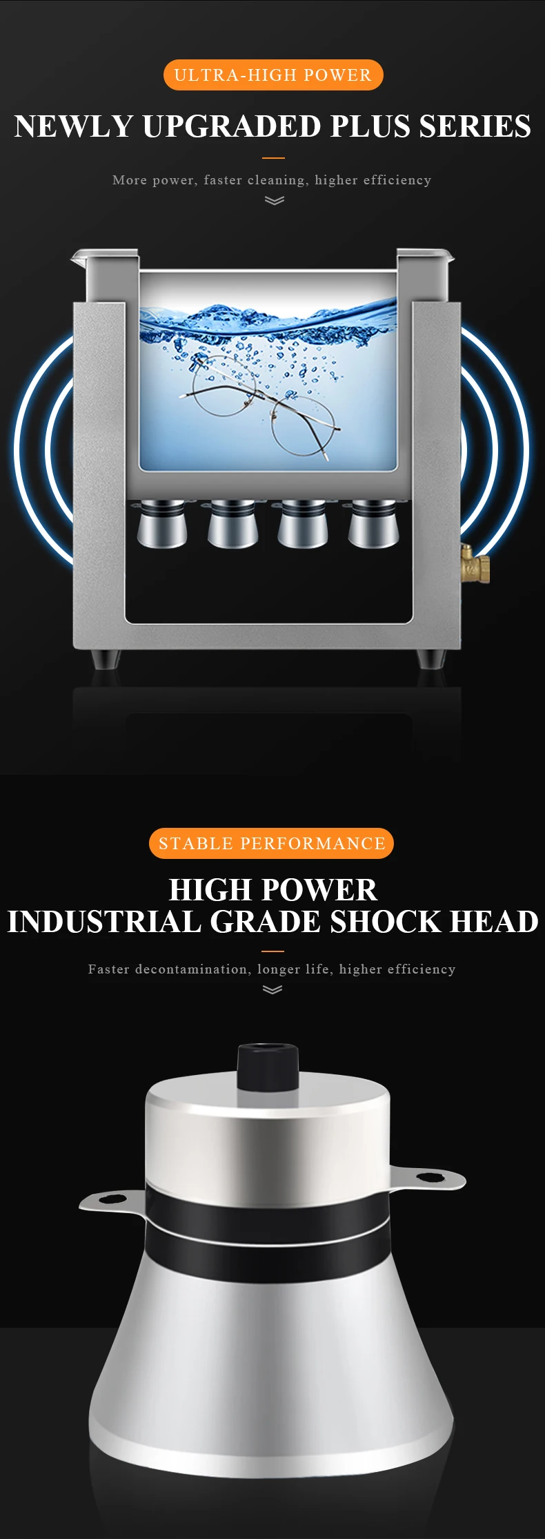 3L 120W Power Adjustable Stainless Steel Ultrasonic Portable Washing Machine Dishwasher Ultrasonic Household Appliances