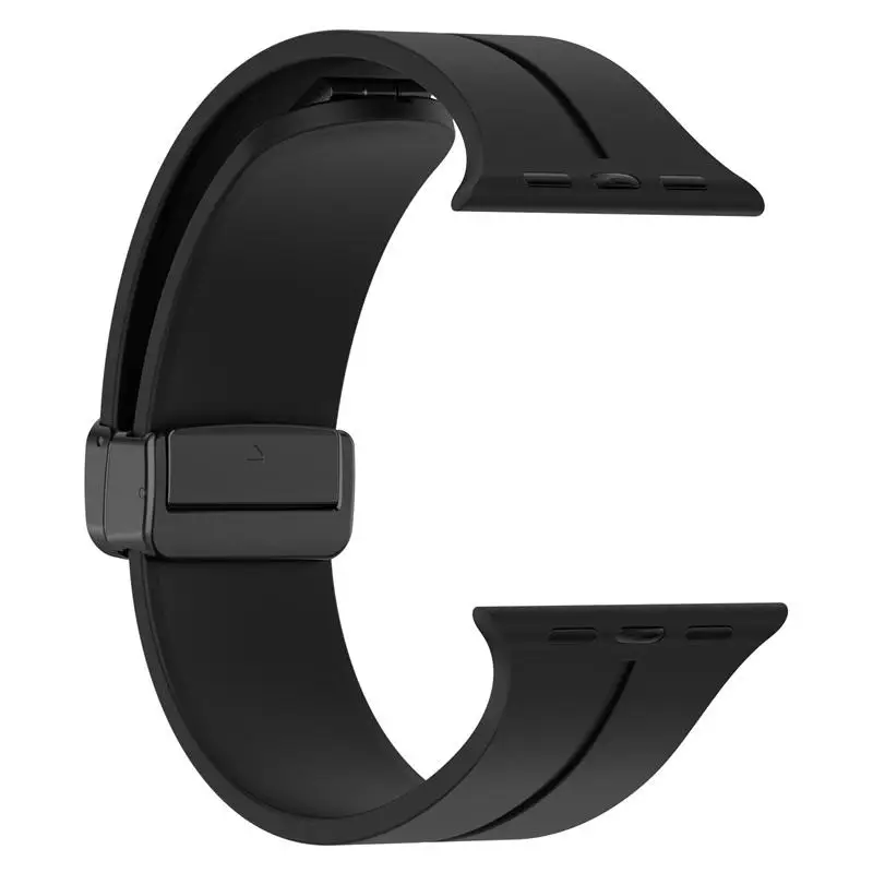 Magnetic Strap For Apple watch ultra band 49mm 45 mm Silicone Bracelet iWatch Series 7 8 se 6 5 3 44mm 45mm 40mm 41mm 42mm 38mm