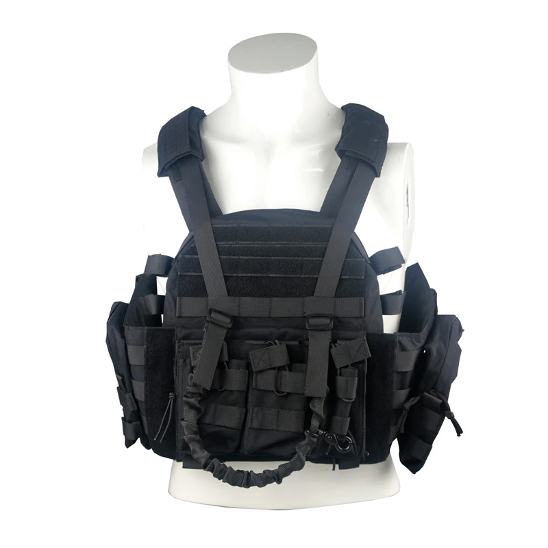 LQARMY 1000D Nylon Plate Carrier Tactical Vest Outdoor Hunting Protective Adjustable MODULAR Vest for Airsoft Combat Accessories