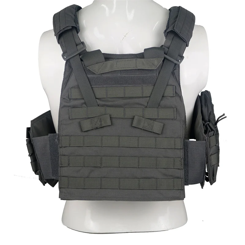 LQARMY 1000D Nylon Plate Carrier Tactical Vest Outdoor Hunting Protective Adjustable MODULAR Vest for Airsoft Combat Accessories