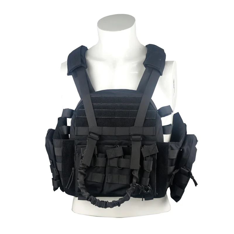 LQARMY 1000D Nylon Plate Carrier Tactical Vest Outdoor Hunting Protective Adjustable MODULAR Vest for Airsoft Combat Accessories