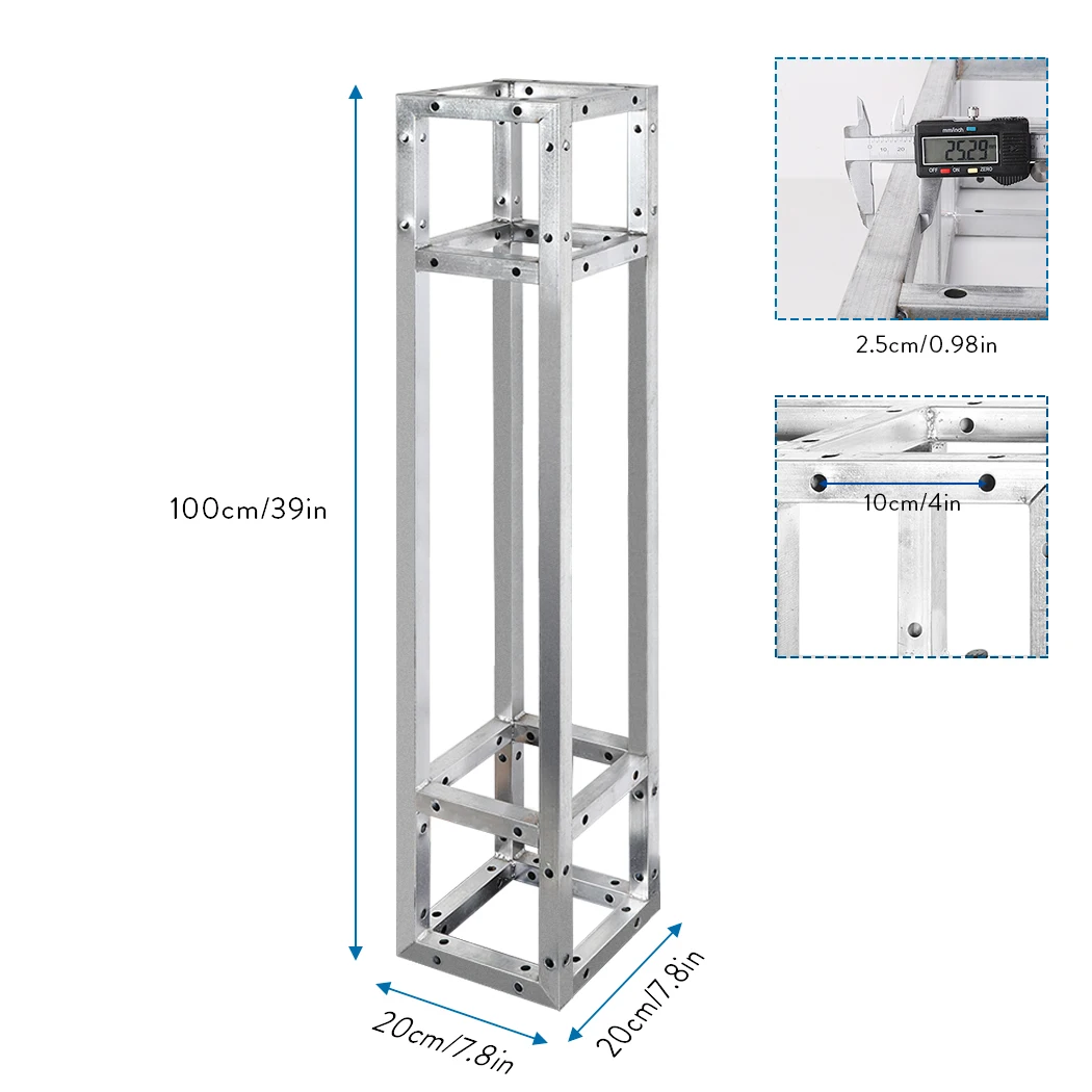 Iron Square Segments Truss Tower, Stage Club, DJ Lighting Frame, Perform Show Supports, 3Pcs/set