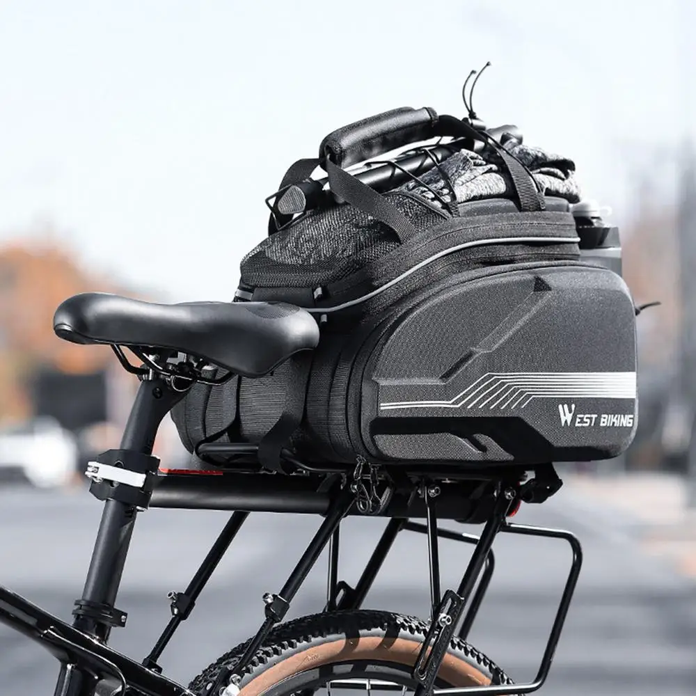 Bicycle Panniers Bikes Bags For Adult Bicycle Hard Shell Bicycle Saddle Bag EBike Accessories Luggage Trunk Panniers Reflective