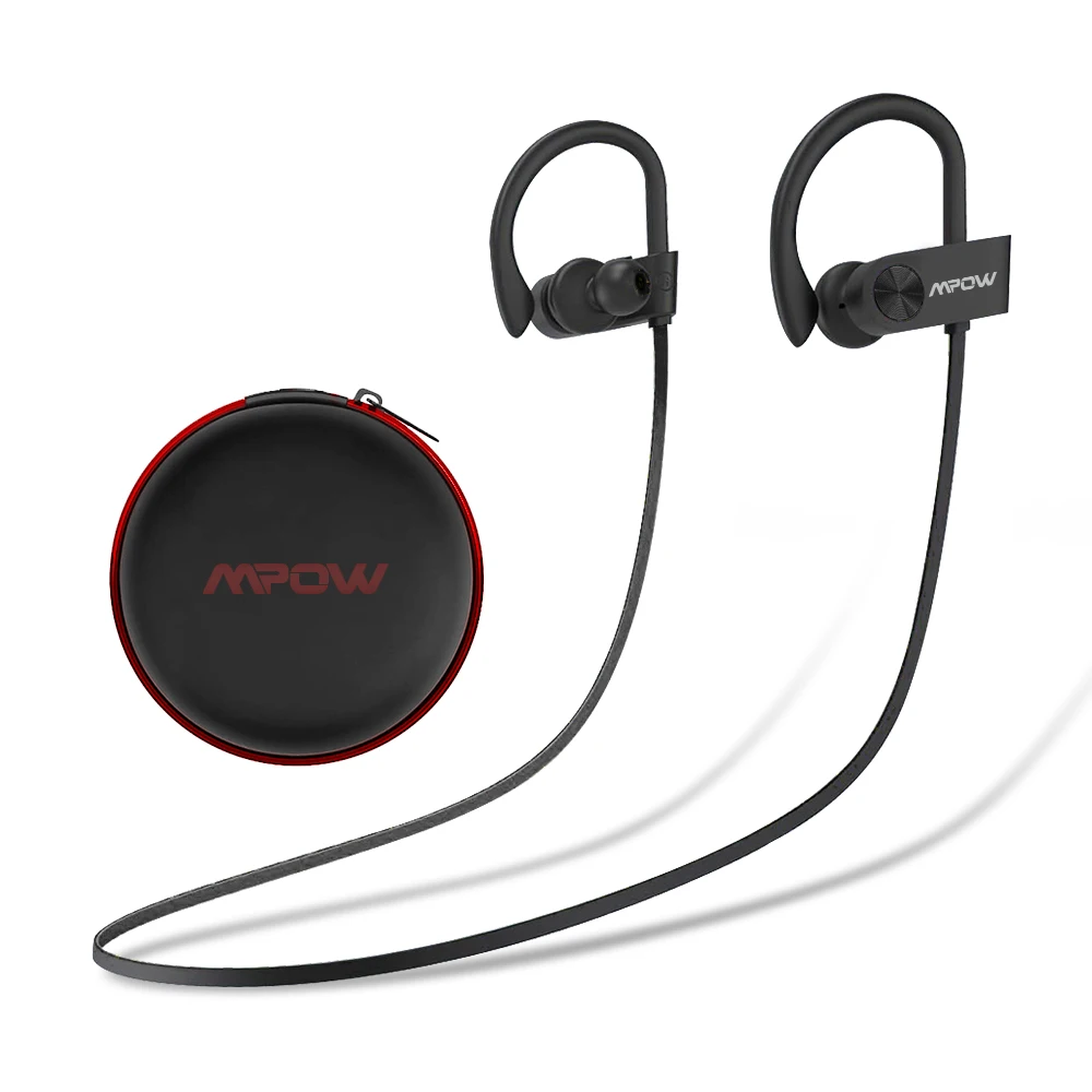New Version Mpow Flame Sports Earphones IPX7 Waterproof Bluetooth V5.3 Earbuds 12 Hours Playtime&Noise Canceling Mic for iPhone