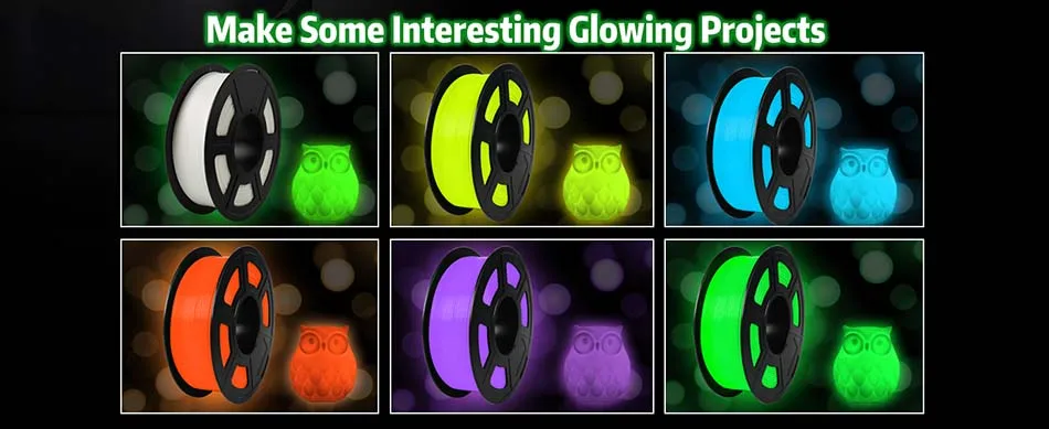 JAYO PETG/PLA 3D Filament 1.75mm 5.5KG Glow in the Dark PLA 3D Printer Filament Neatly Wound Luminous PETG 3D Printing MaterialS