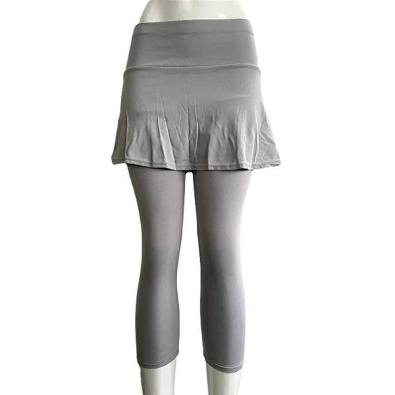 Workout Fitness Gym Yoga Leggings Solid Mesh High Waist Athletic Tights Women Pants Grey Running Sports Wear Leggings