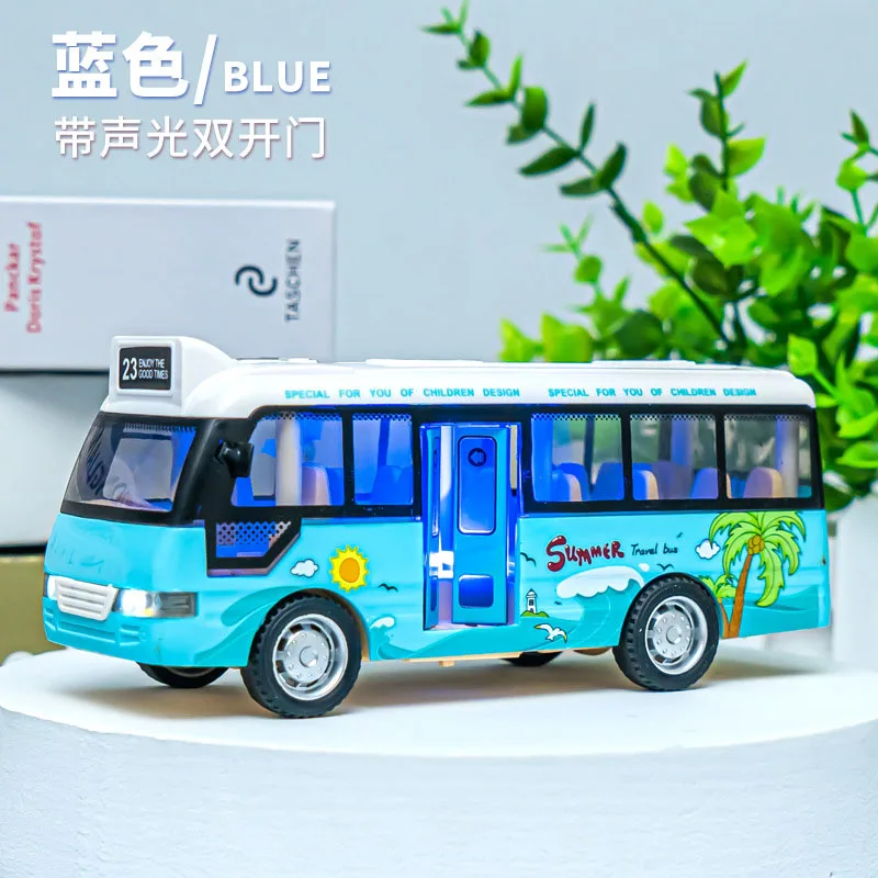 Simulation Inertial Music School Bus Toys Alloy Car Lighting Car Early For Children Educational Toys Singing Toys Interacti D772