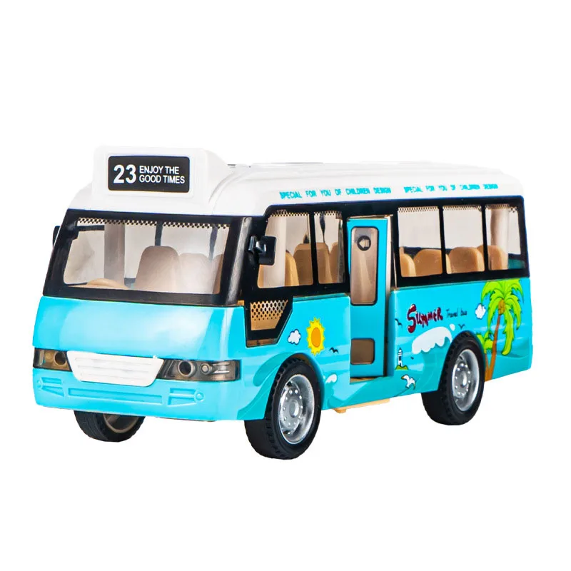 Simulation Inertial Music School Bus Toys Alloy Car Lighting Car Early For Children Educational Toys Singing Toys Interacti D772