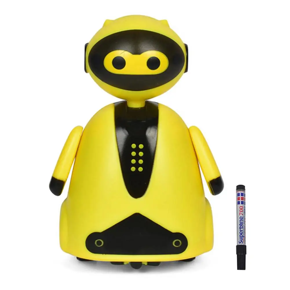 Electric Inductive Robot Toy Creative Originalelectric Robot Car Line Follower Magic Pen Toy Follow Any Line You Draw Kids Gifts