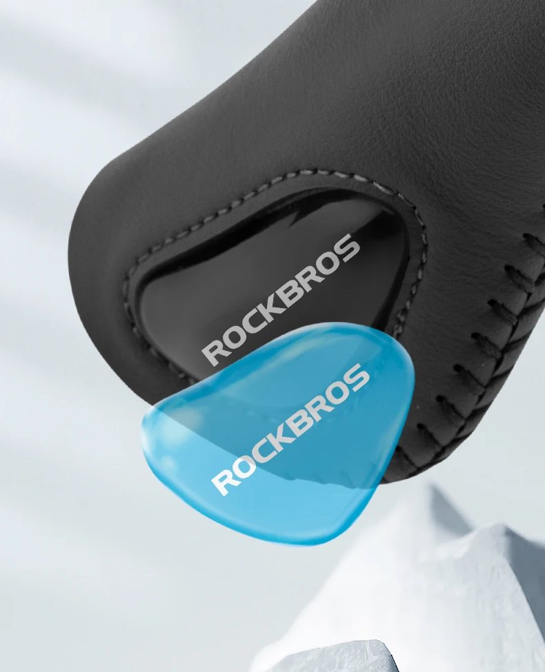 ROCKBROS Bicycle Grips Ultralight Aluminum Alloy Leather Handlebar Comfortable Shock-Absorbing Soft Grips Road Bike Accessories