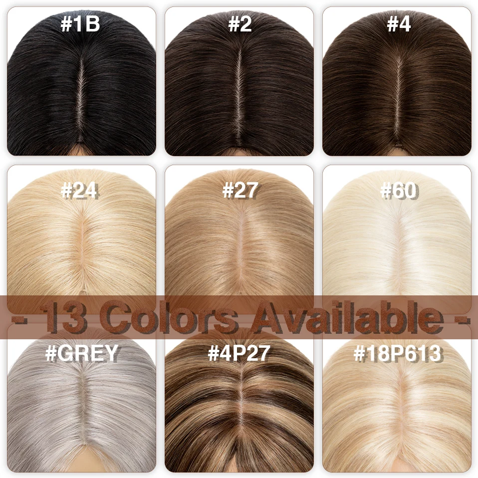 S-noilite 10x12cm Hair Toppers 3.5x9cm Silk Base Natural Hair Wig 100% Human Hair For Women Hairpiece Clip In Hair Extensions