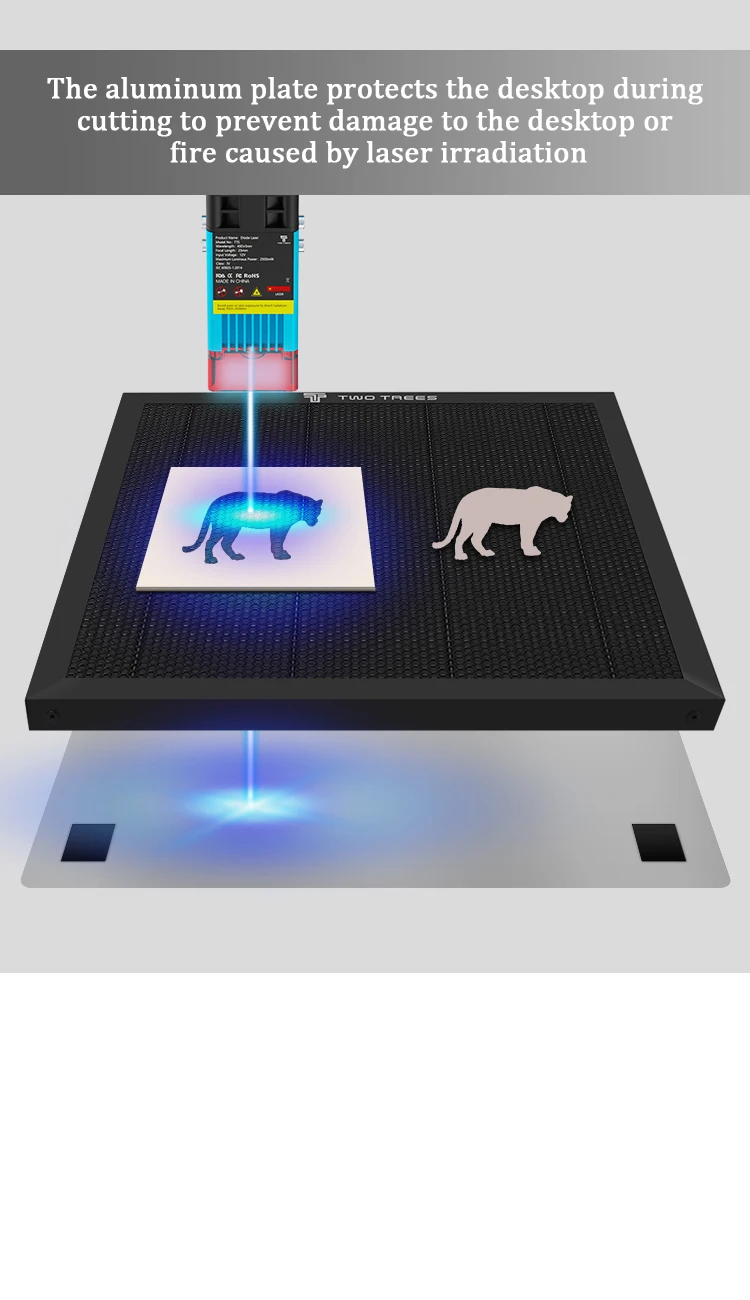 Laser Enquipment Parts Honeycomb Working Table 300x300mm/400x400mm/430x400mm For CO2 Cutting Machine Laser Engraver