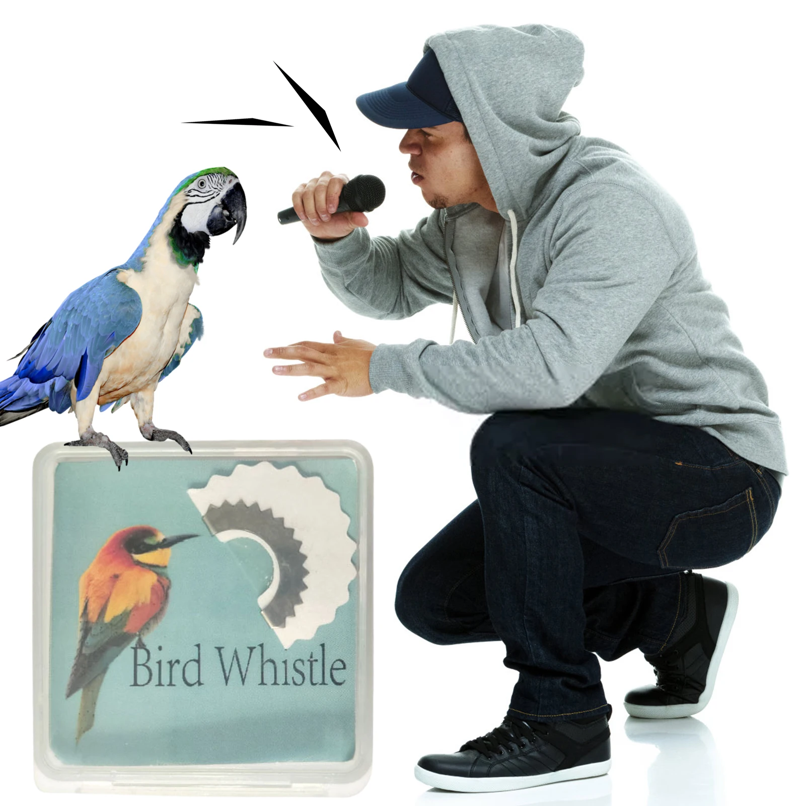 Bird Whistle Fun Bird Caller Tongue Whistle Bird Caller Tongue Whistle Tweeting Noisemaker Toys Tricks Gag Music Toys