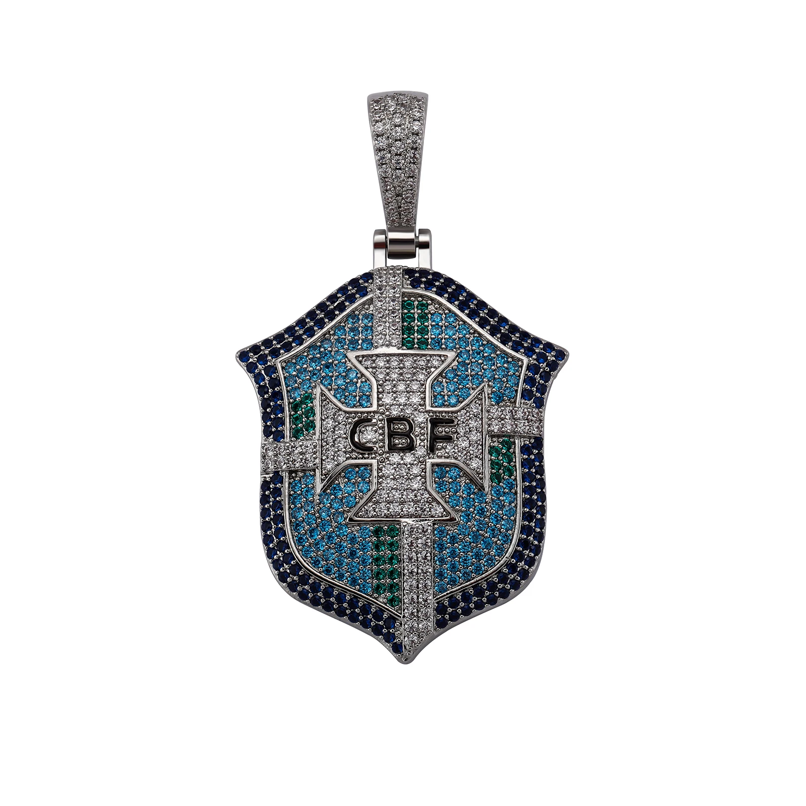 JINAO European and American Style High Quality Ice Cravejado AAA+ Cubic Zircon Necklace&Pendant Jewelry For Gift