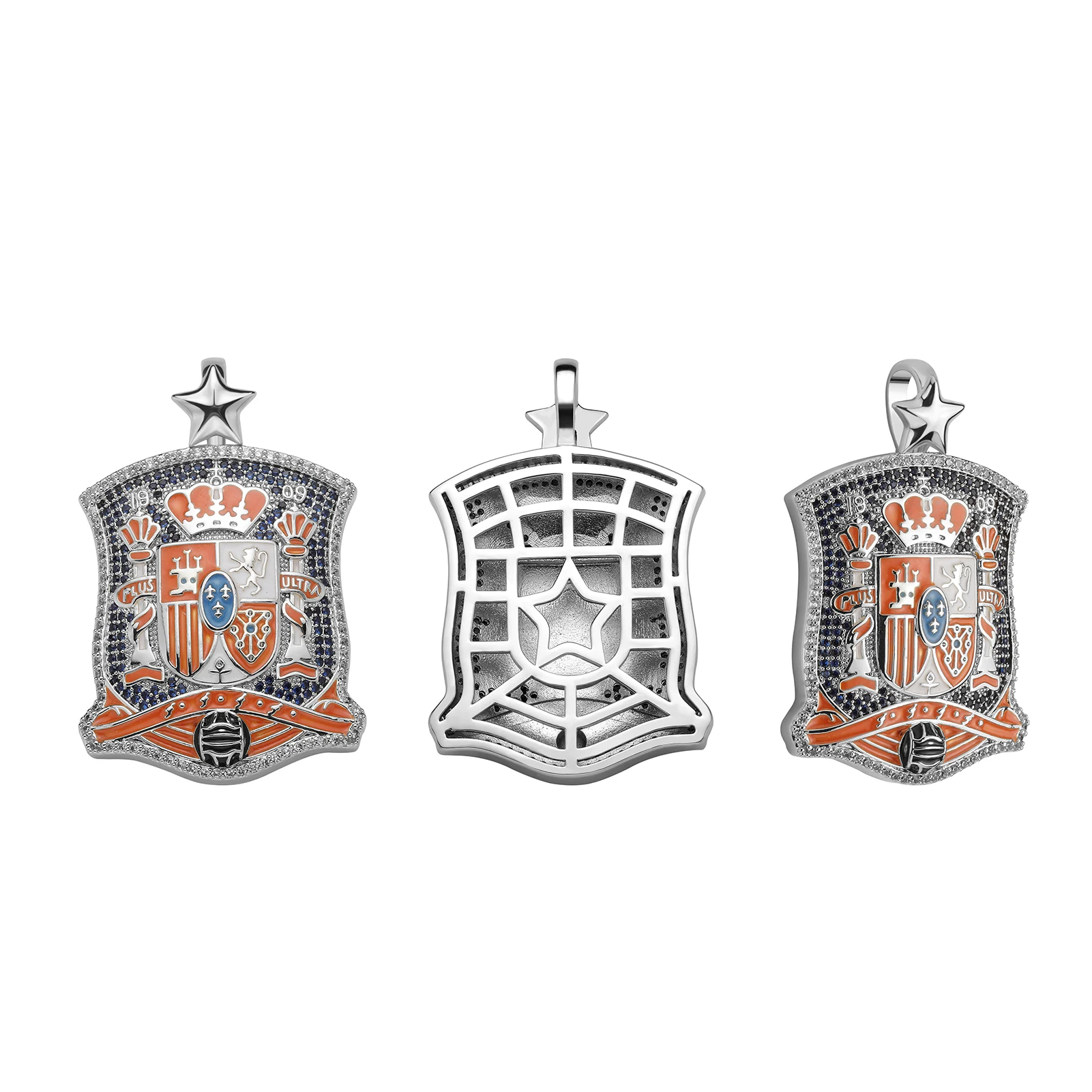 JINAO European and American Style High Quality Ice Cravejado AAA+ Cubic Zircon Necklace&Pendant Jewelry For Gift