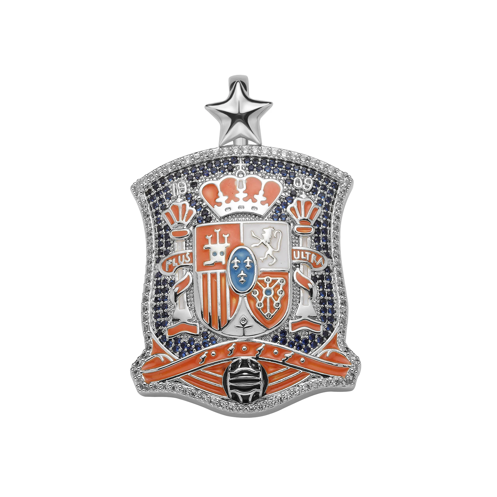 JINAO European and American Style High Quality Ice Cravejado AAA+ Cubic Zircon Necklace&Pendant Jewelry For Gift