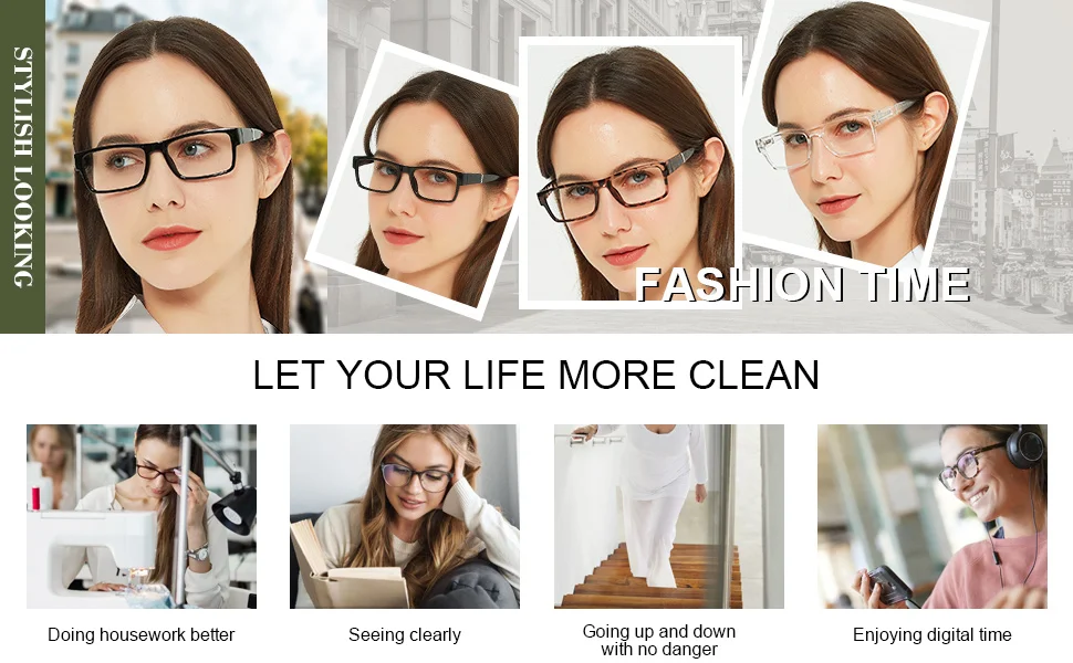 OCCI CHIARI Stylish Reading Glasses Women Luxury Brand Square Presbyopia Eyeglasses Frames Female Reader Glasses 1 1.5 2 2.5 3