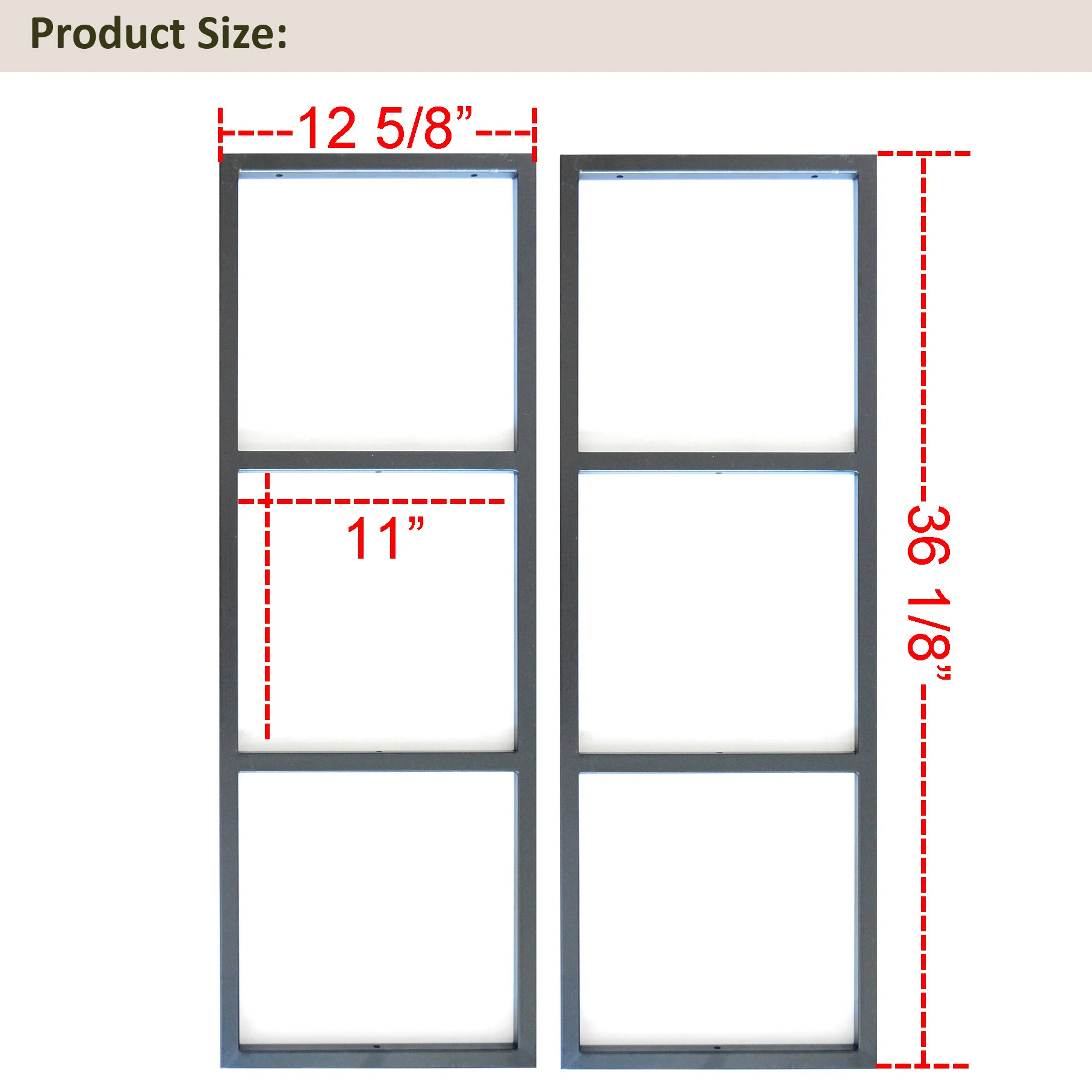 DIYHD 3 Tier Ceiling Mount Shelf Bracket Industrial Kitchen Floating Brackets, No Wooden Box