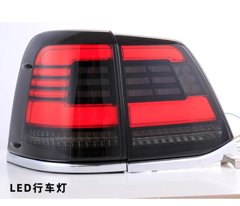 AKD Tail Lamp for Toyota Land Cruiser LED Tail Light 2008-2015 Land LC200 Rear Fog Brake Turn Signal Automotive Accessories