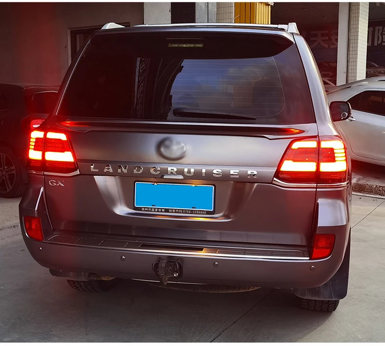 AKD Tail Lamp for Toyota Land Cruiser LED Tail Light 2008-2015 Land LC200 Rear Fog Brake Turn Signal Automotive Accessories