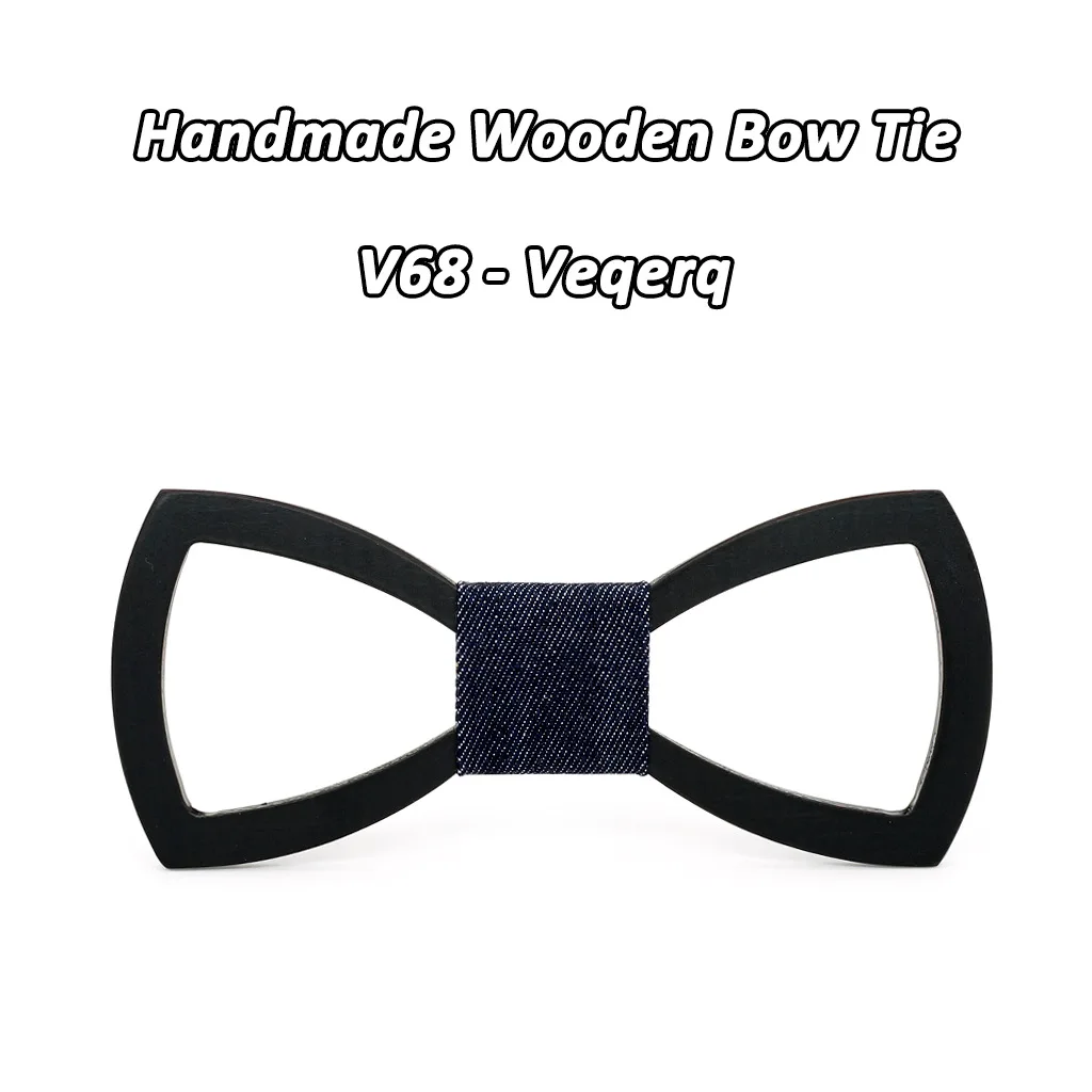 SOMESOOR Black Floral Wood Bow Ties Fashion Butterflies Shirt Bowknots Wedding Suit Accessories Party Krawatte For Men Gifts