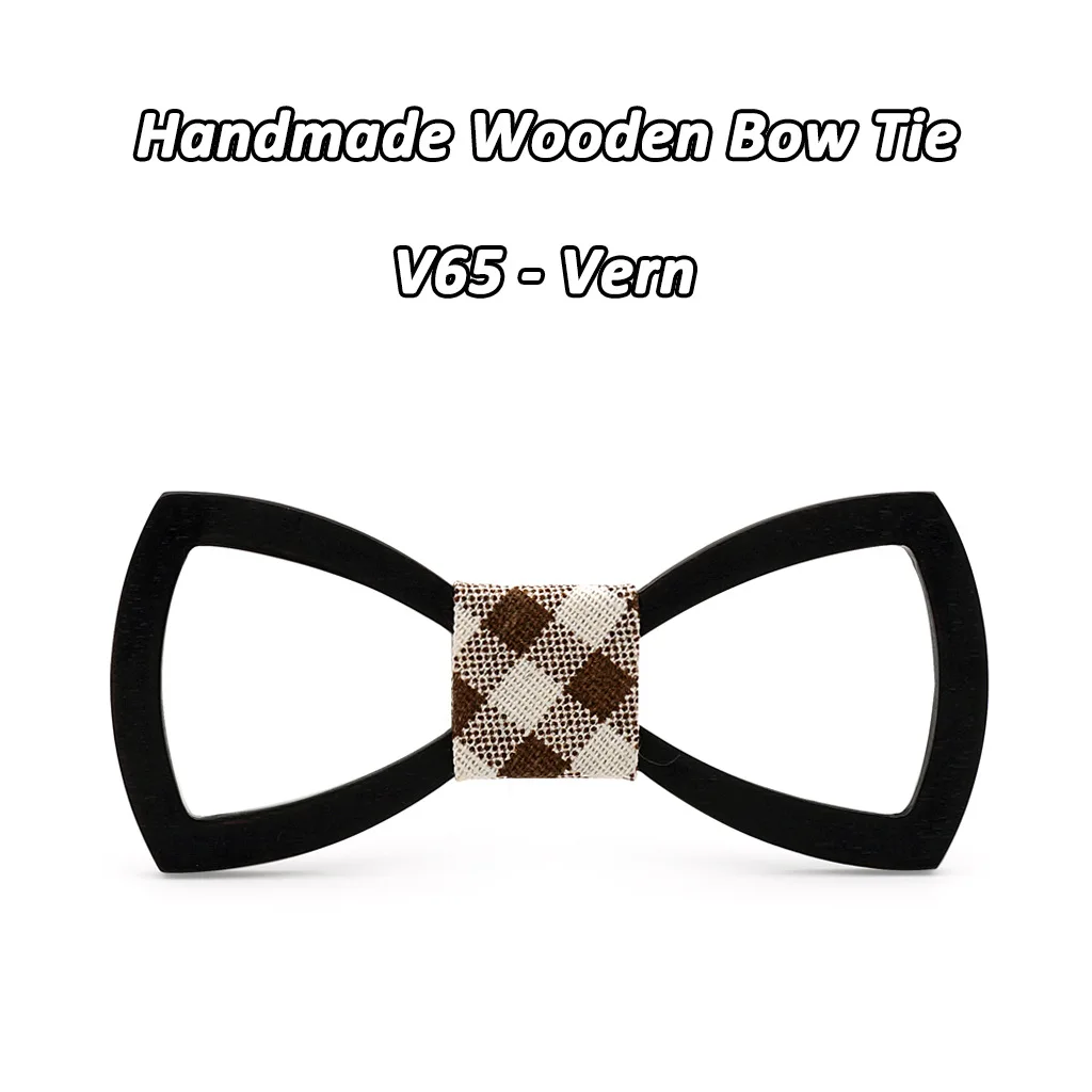 SOMESOOR Black Floral Wood Bow Ties Fashion Butterflies Shirt Bowknots Wedding Suit Accessories Party Krawatte For Men Gifts