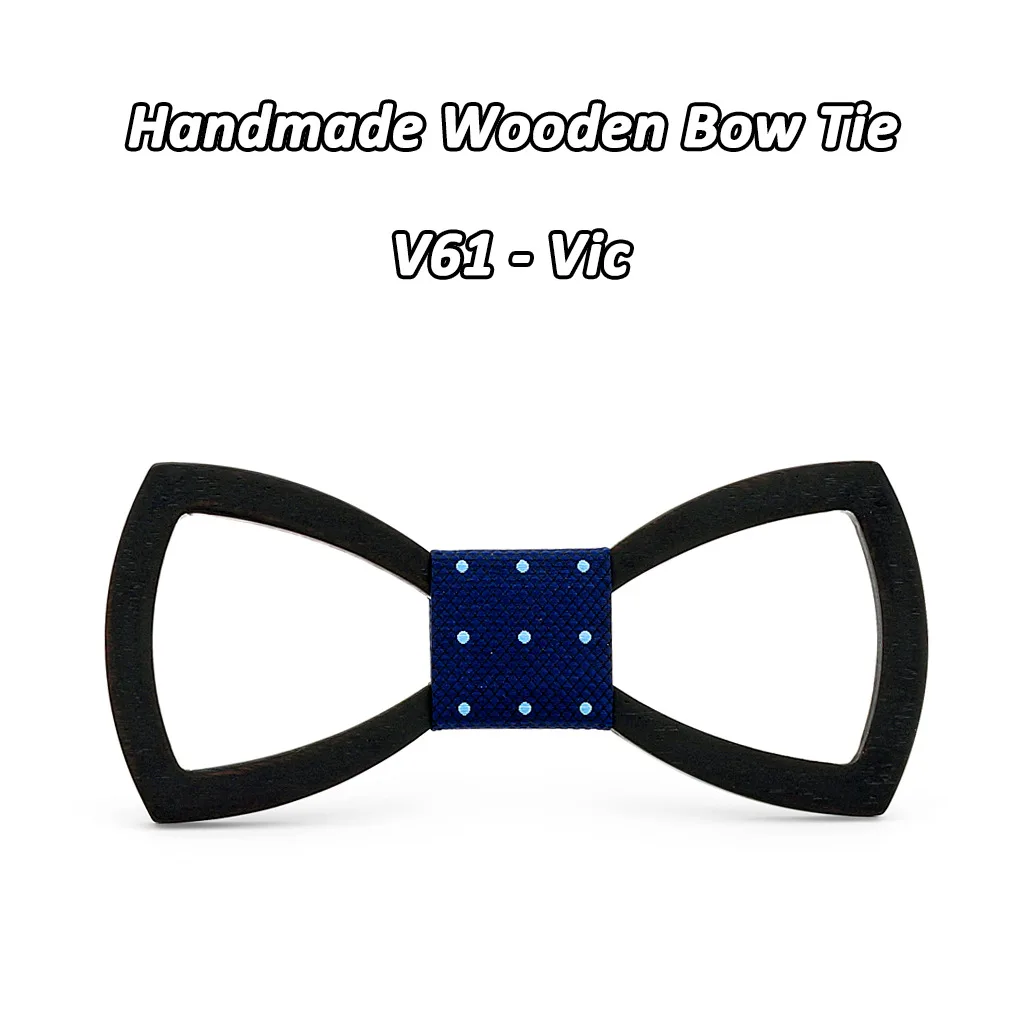 SOMESOOR Black Floral Wood Bow Ties Fashion Butterflies Shirt Bowknots Wedding Suit Accessories Party Krawatte For Men Gifts