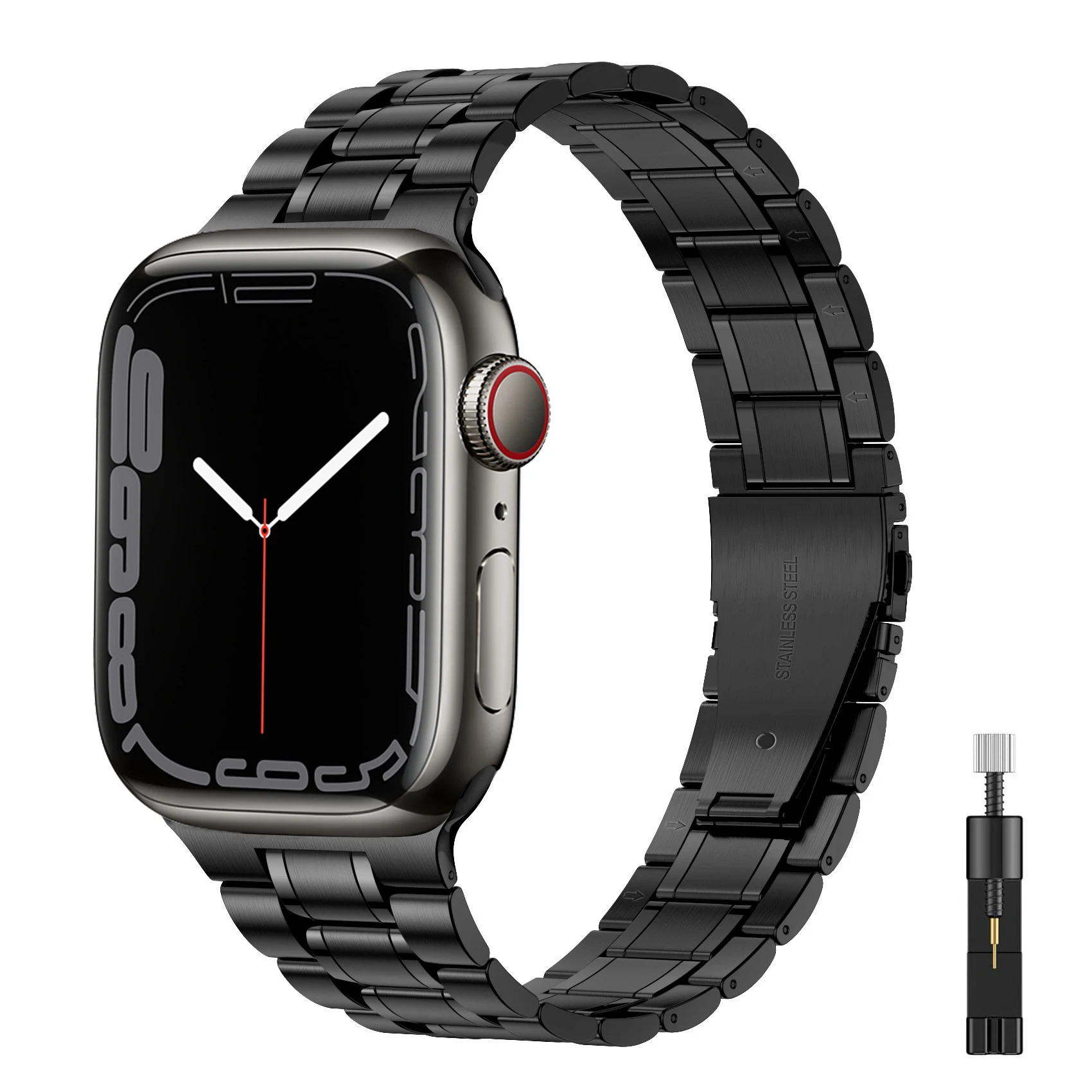 Stainless Steel Strap for Apple watch band 44mm 40mm 45mm 41mm 42mm 38mm 3 4 5 6 SE 44 mm Metal bracelet iWatch Series 7 45 mm