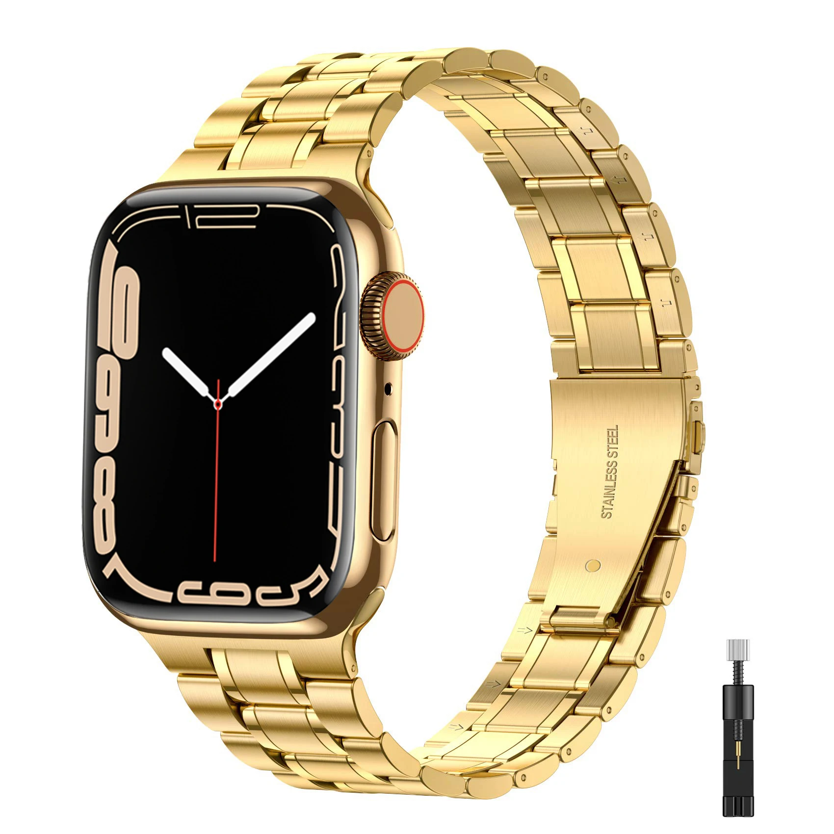 Stainless Steel Strap for Apple watch band 44mm 40mm 45mm 41mm 42mm 38mm 3 4 5 6 SE 44 mm Metal bracelet iWatch Series 7 45 mm