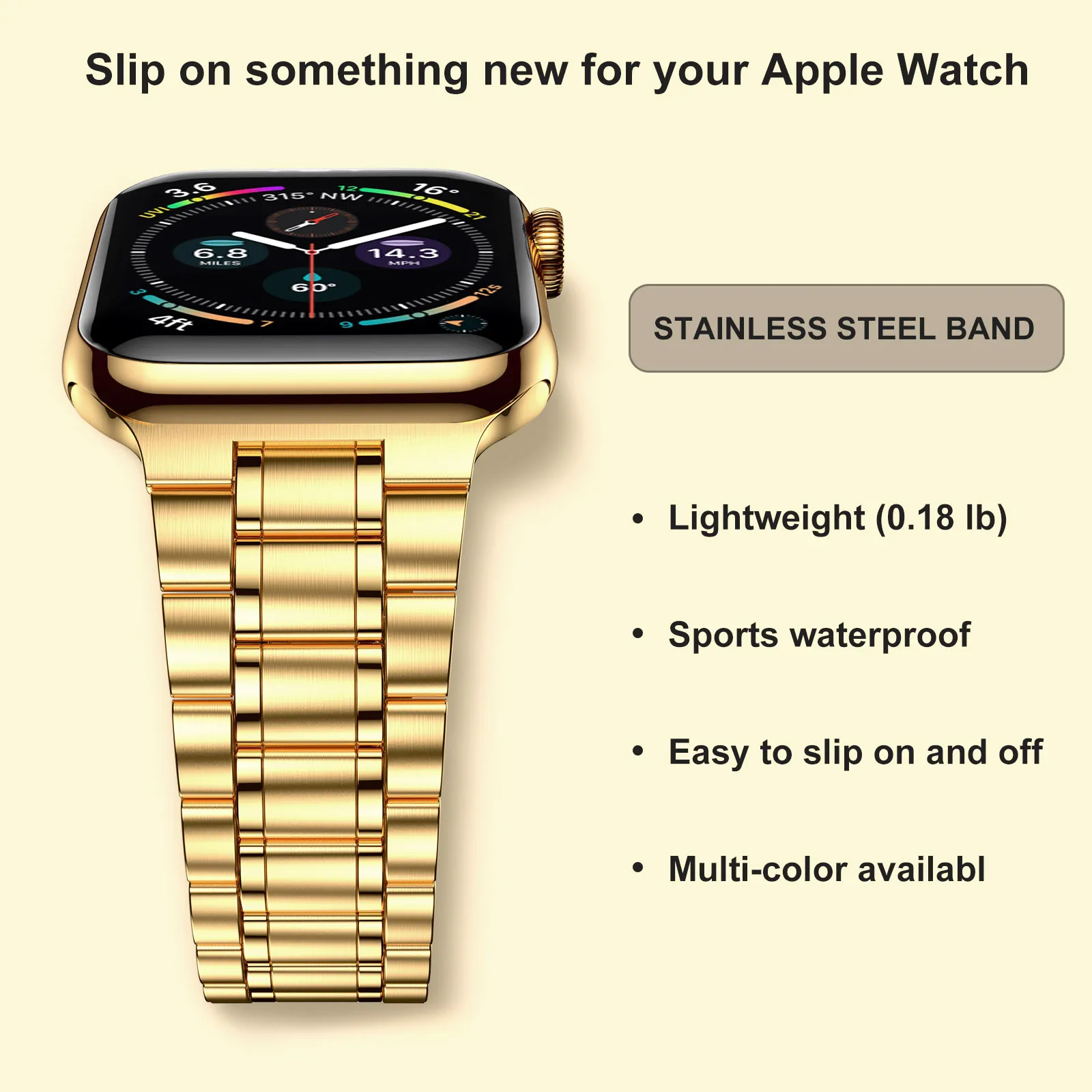Stainless Steel Strap for Apple watch band 44mm 40mm 45mm 41mm 42mm 38mm 3 4 5 6 SE 44 mm Metal bracelet iWatch Series 7 45 mm